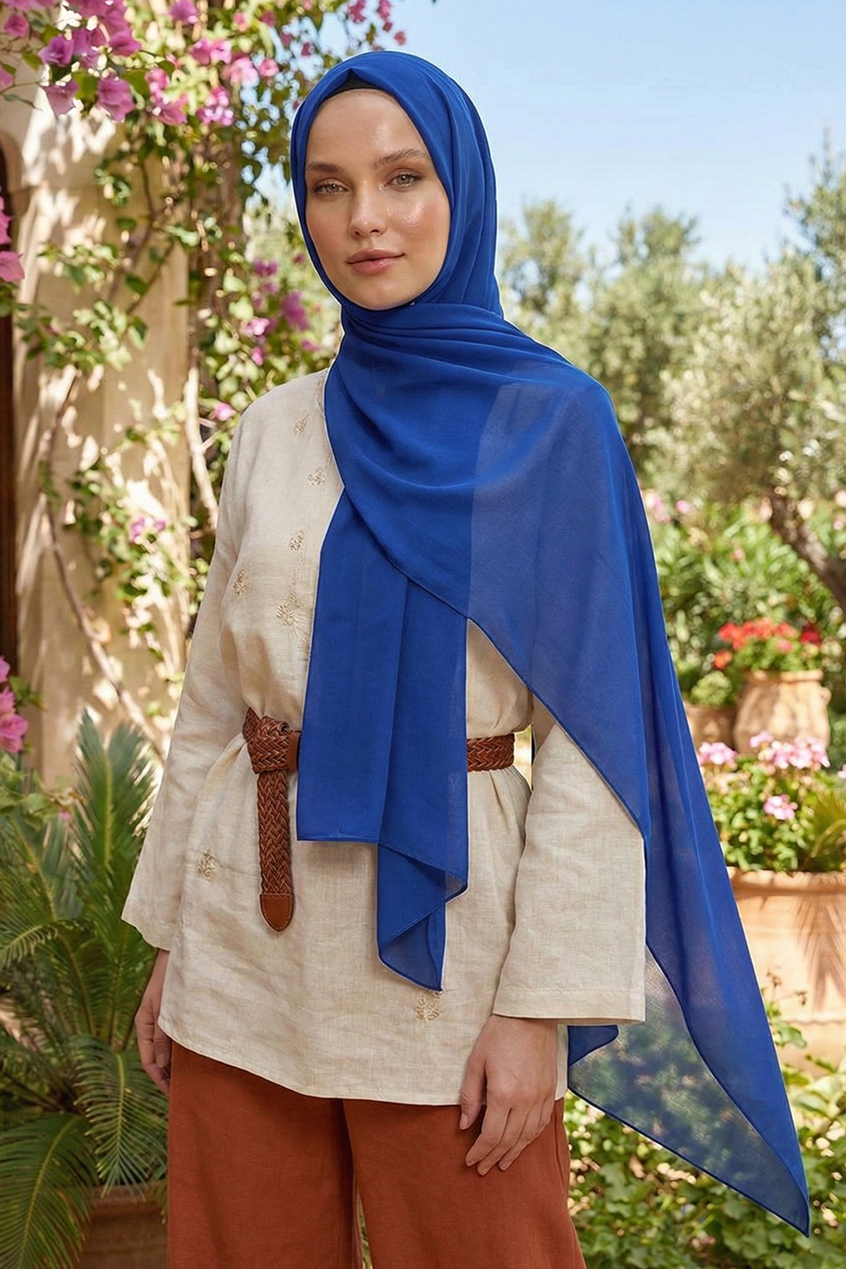 Armine Trend Krinkıl Şifon Şal - ATSKRN-29 - Renk