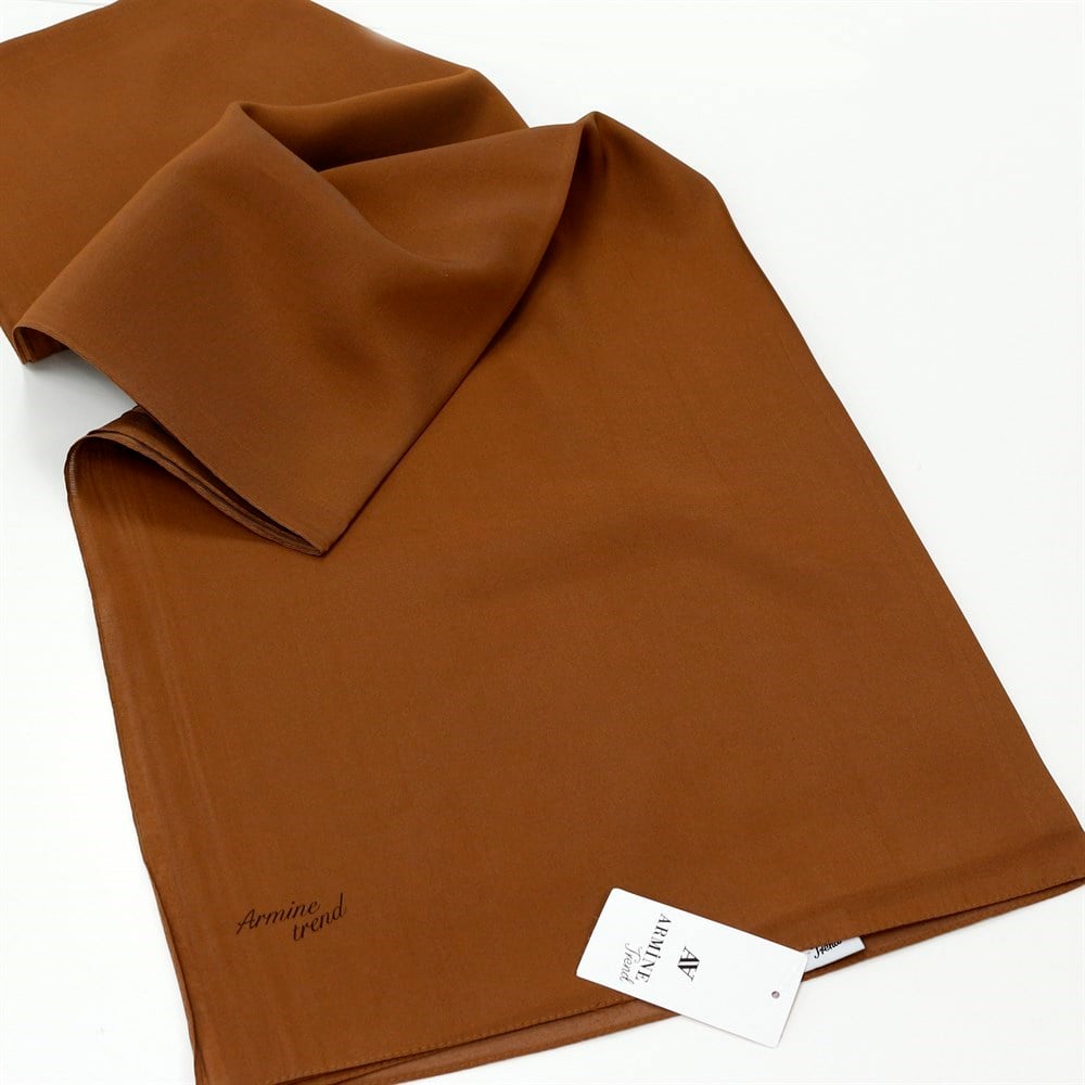 Armine Trend Modal Şal - Düz Renk - Tarçın - MDZ01-145