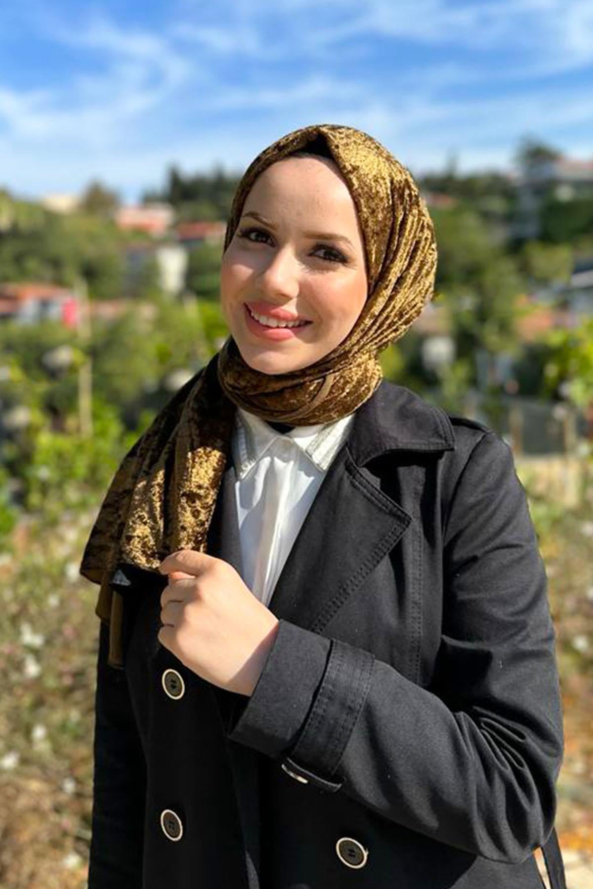 Armine Trend Örme Şal 1  - ATS1OR-04 - Kahverengi