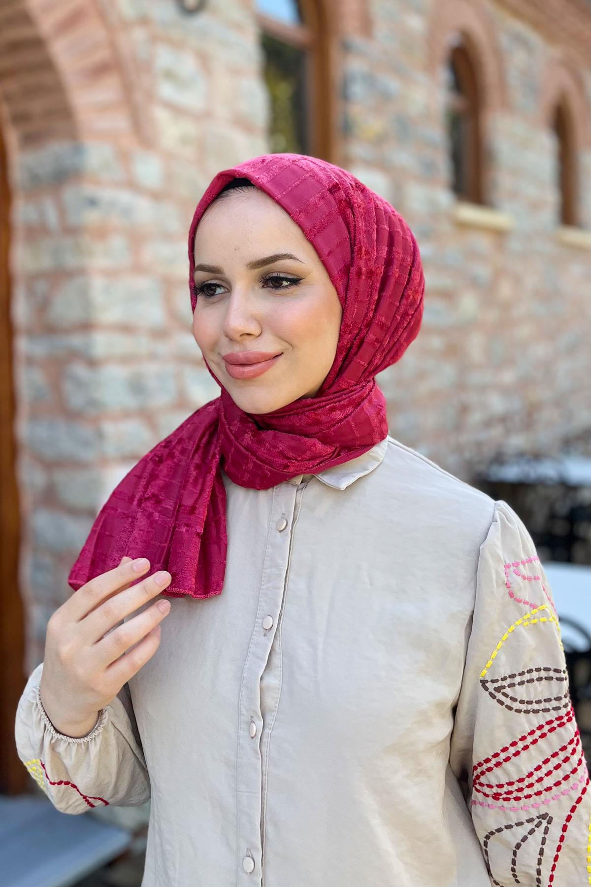 Armine Trend Örme Şal 3 - ATS3OR-07 - Pembe