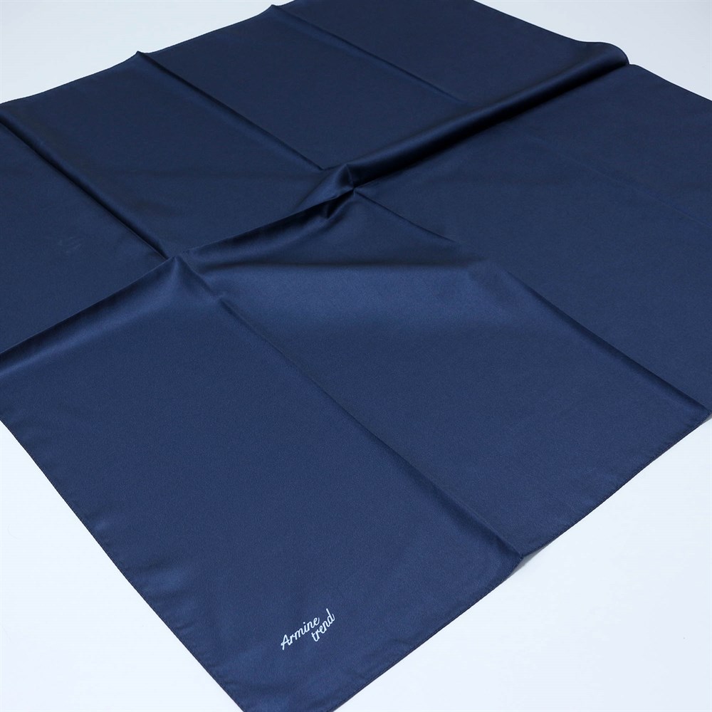 Armine Trend Rayon Poly. Düz Renk Eşarp - 276463 16 - Lacivert - Tivil