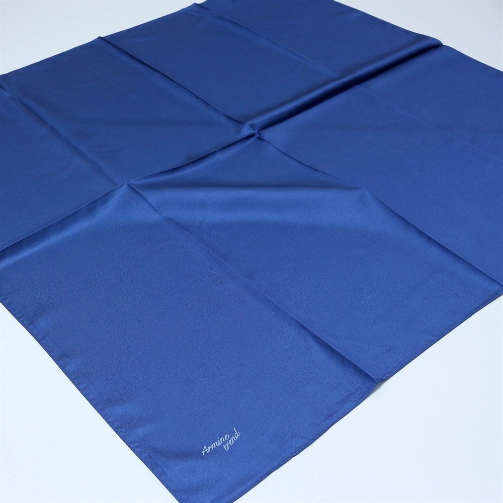 Armine Trend Rayon Poly. Düz Renk Eşarp - 276463 377 - Mavi - Tivil