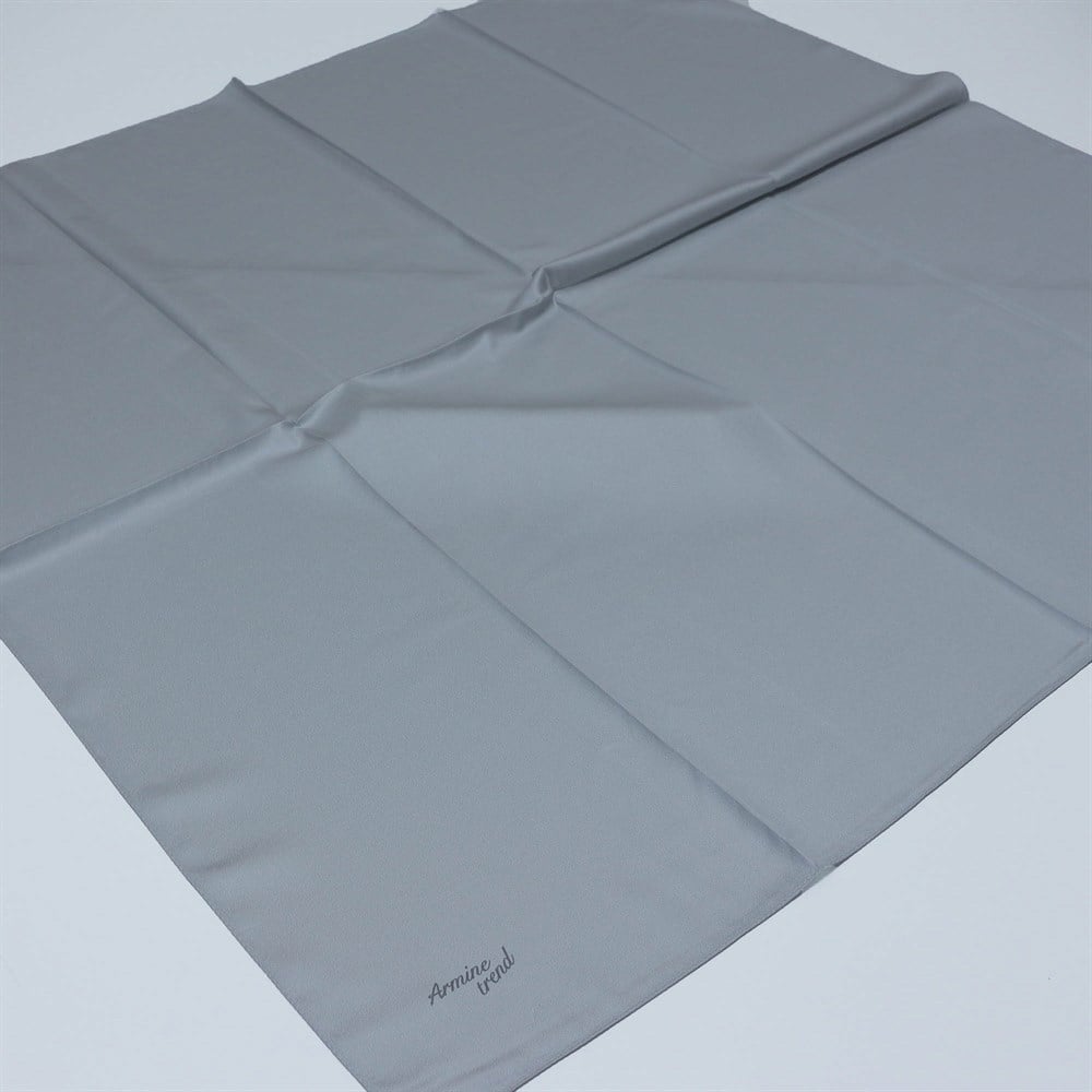 Armine Trend Rayon Poly. Düz Renk Eşarp - 276463 14 - Açık Gri - Tivil