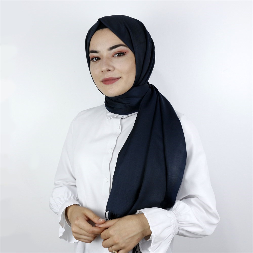 Armine Trend Silk Touch Şal  - 11 - Lacivert