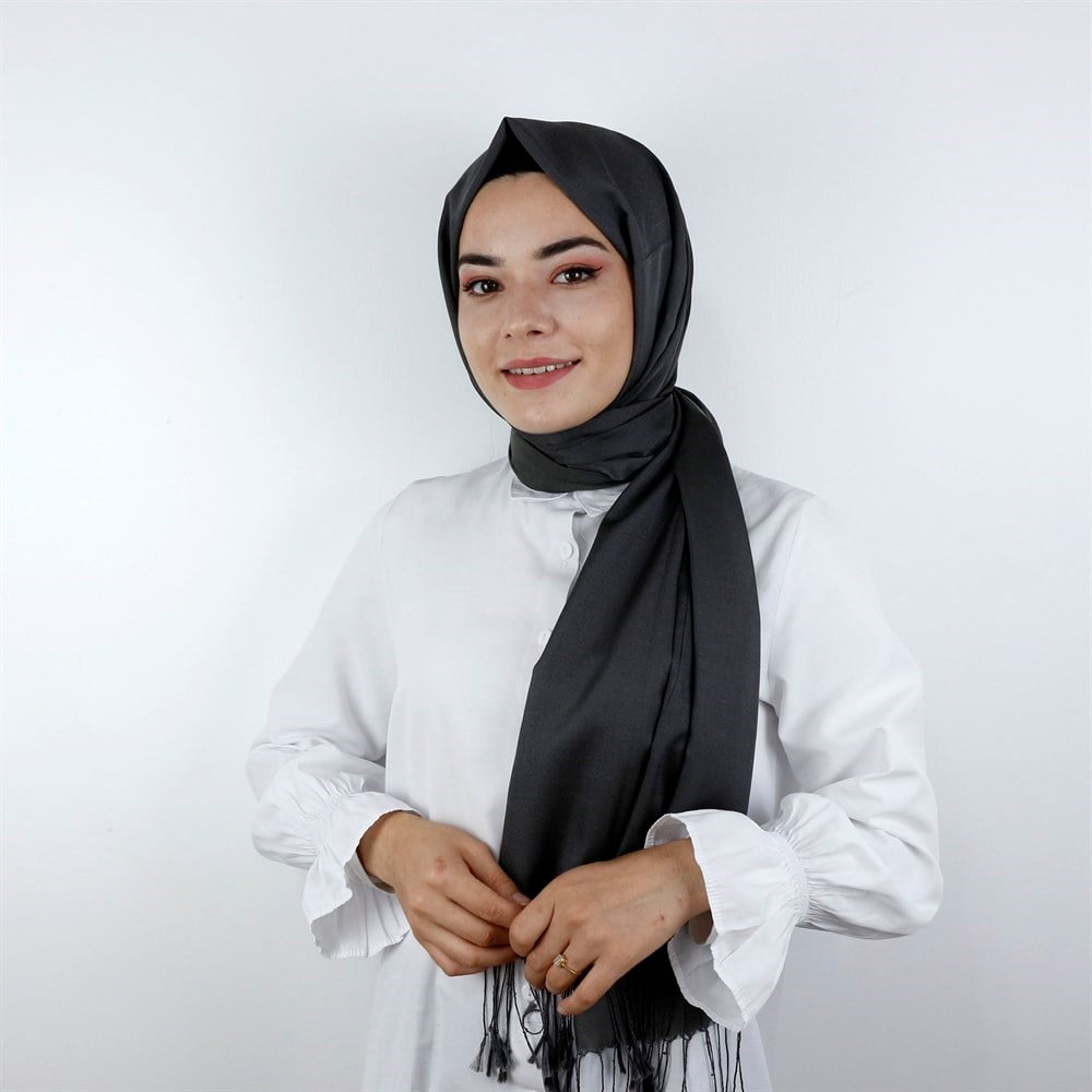 Armine Trend Silk Touch Şal  - 13 - Koyu Gri