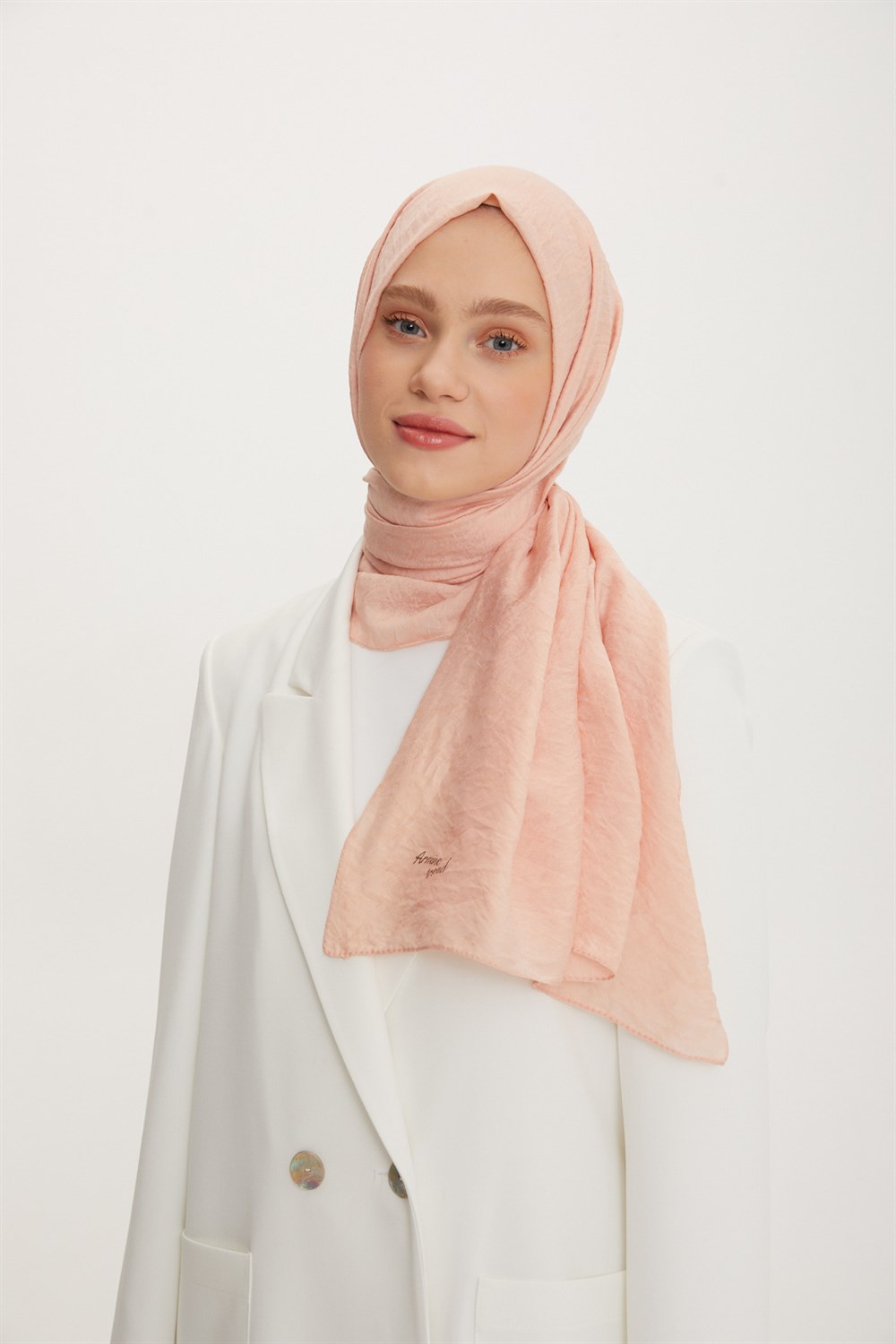 Armine Trend Vega Şal Bulut Desen - Modal Kumaş - ATS3VG-567