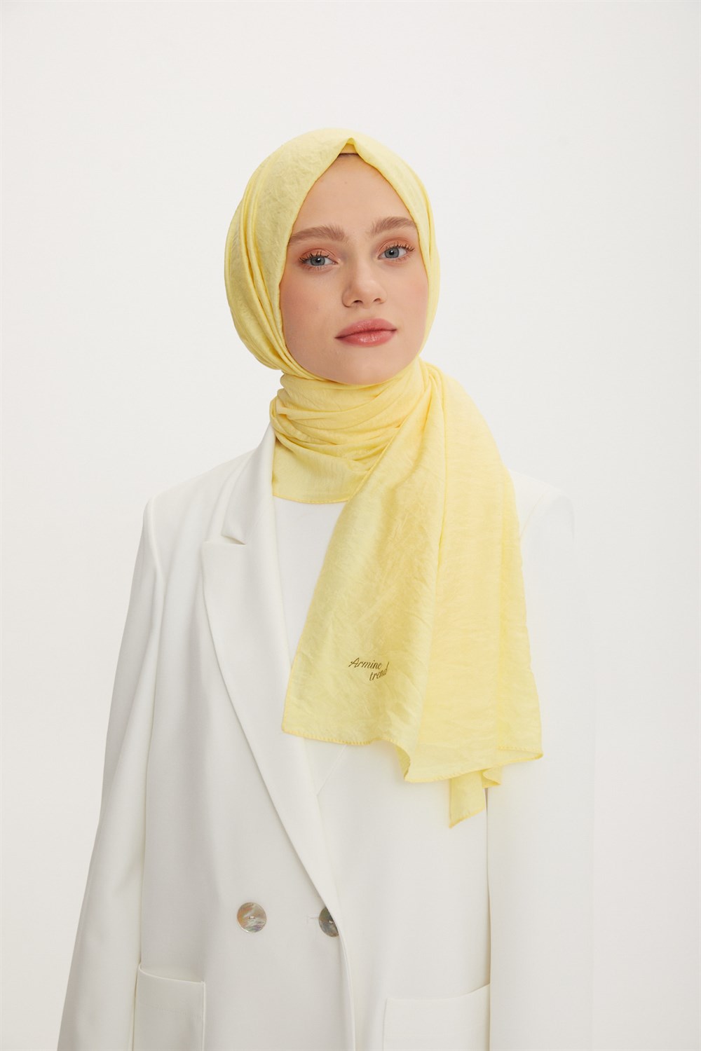 Armine Trend Vega Şal Bulut Desen - Modal Kumaş - ATS3VG-562