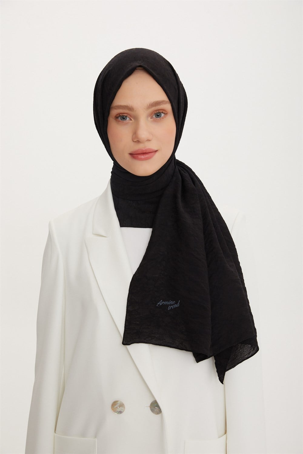 Armine Trend Vega Şal Bulut Desen - Modal Kumaş - ATS3VG-3493
