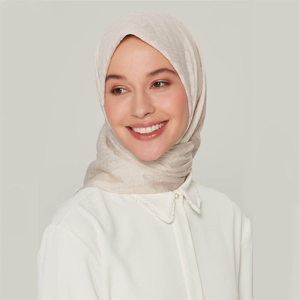 Armine Trend Yok Eşarp - Krem