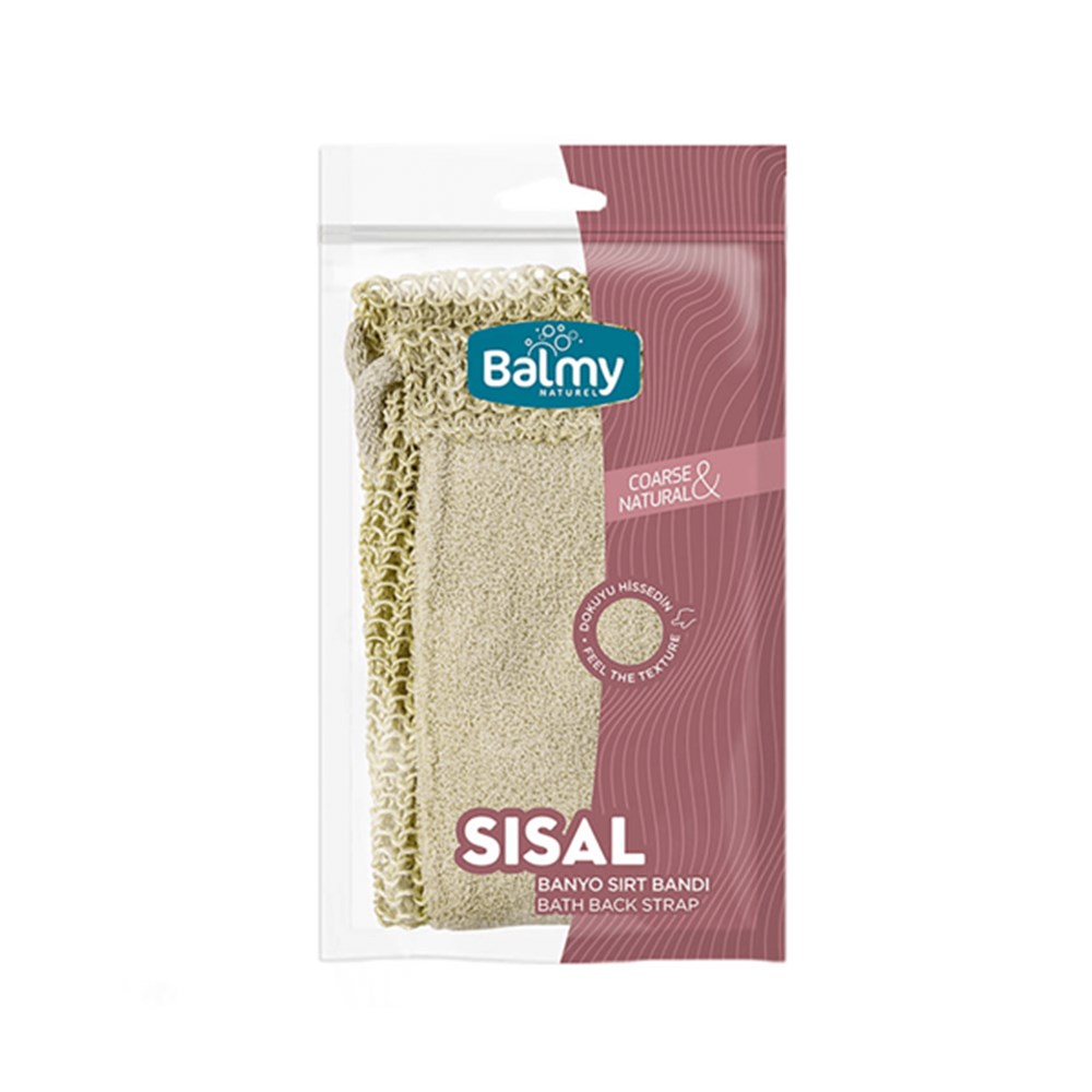 BALMY Sisal Bitkisi Çift Taraflı Sırt Lifi