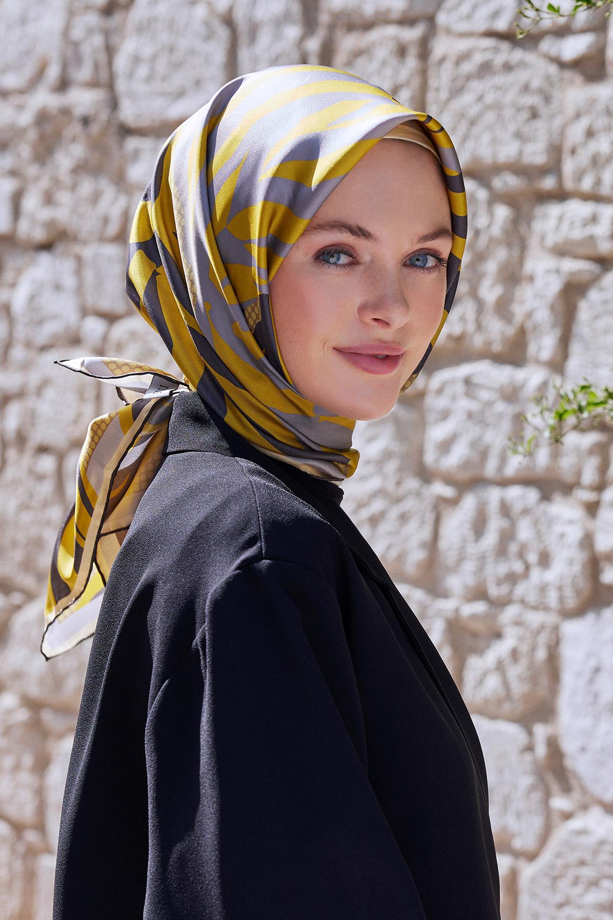 Belli İpek Eşarp 2024-2025 Sonbahar-Kış - 4047D-36 - Tivil