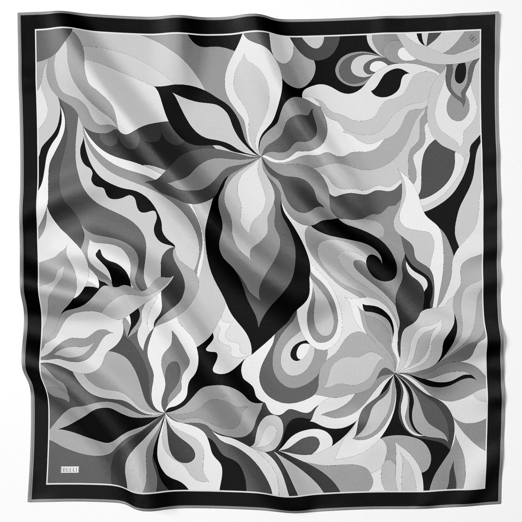 Belli İpek Eşarp 2025 İlkbahar-Yaz - 4108D-90 - Sura