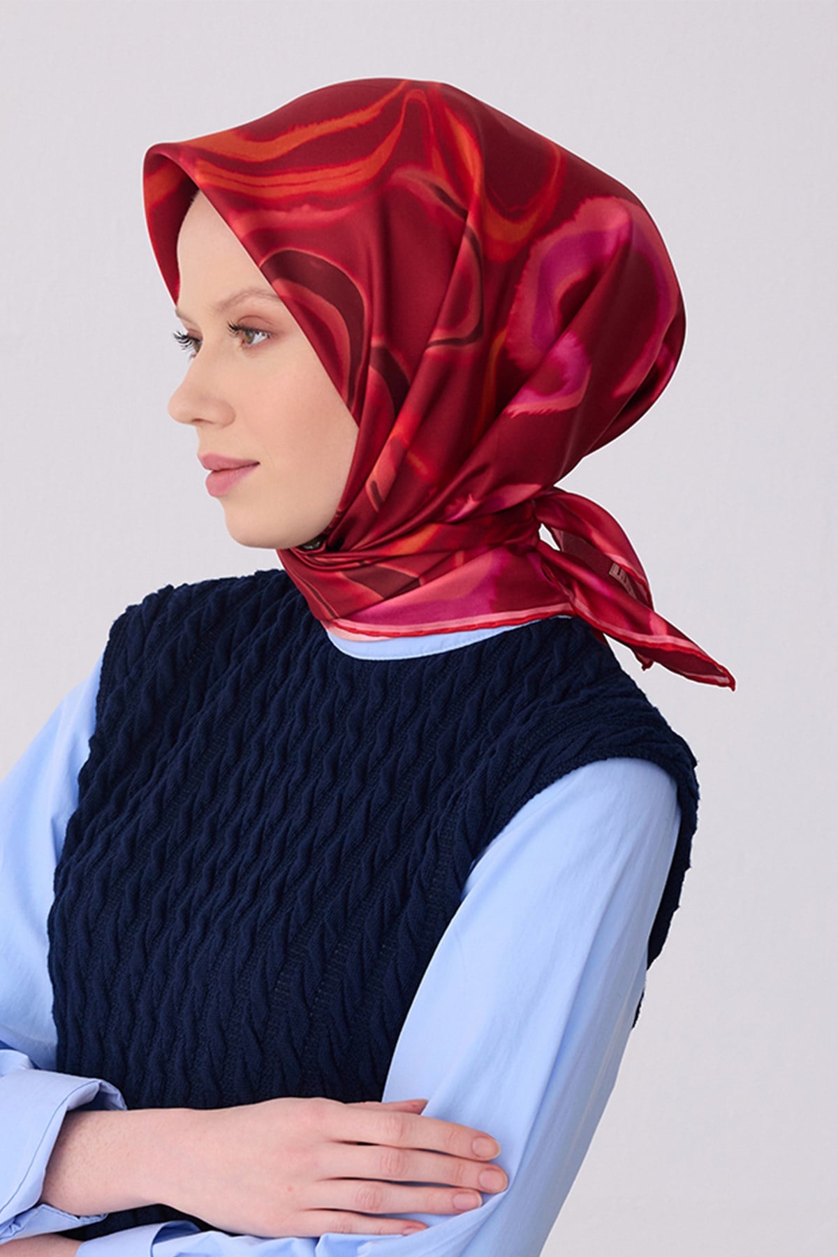 Belli İpek Eşarp - 4301D-33 - Tivil