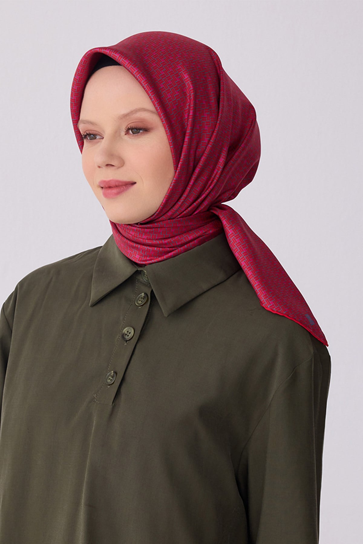Belli İpek Eşarp - 4317D-80 - Tivil