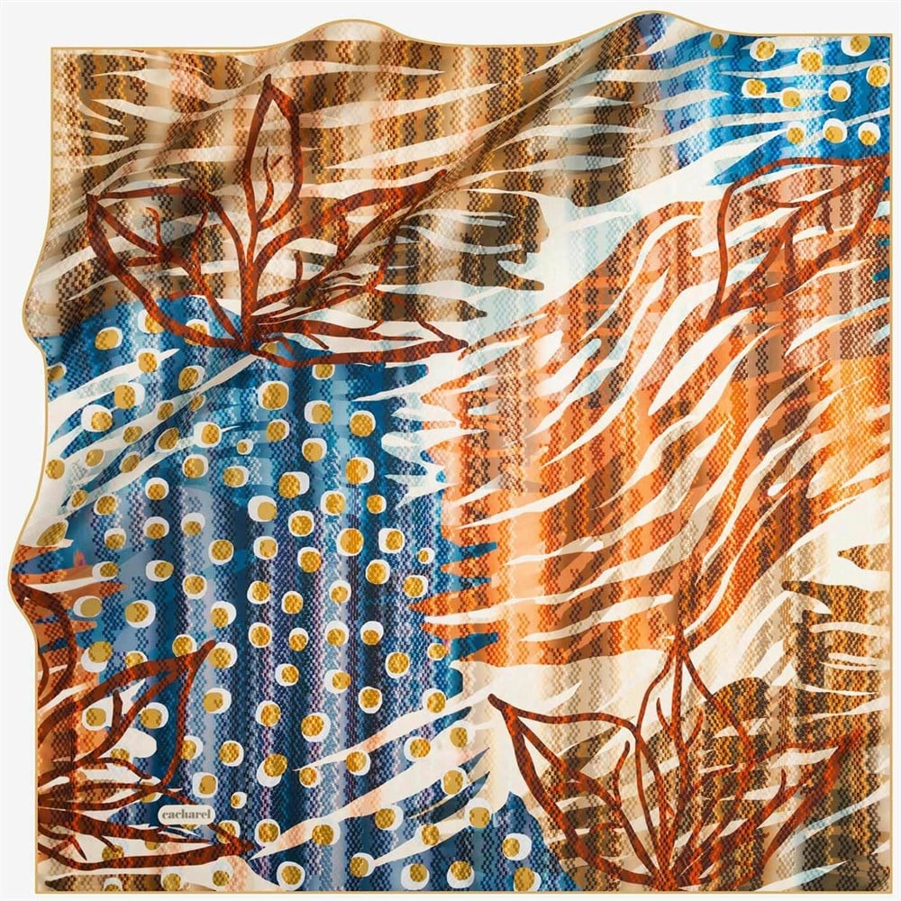 Cacharel Twill İpek Eşarp - 2019 İlkbahar-Yaz  - 7741313-941 - Tivil