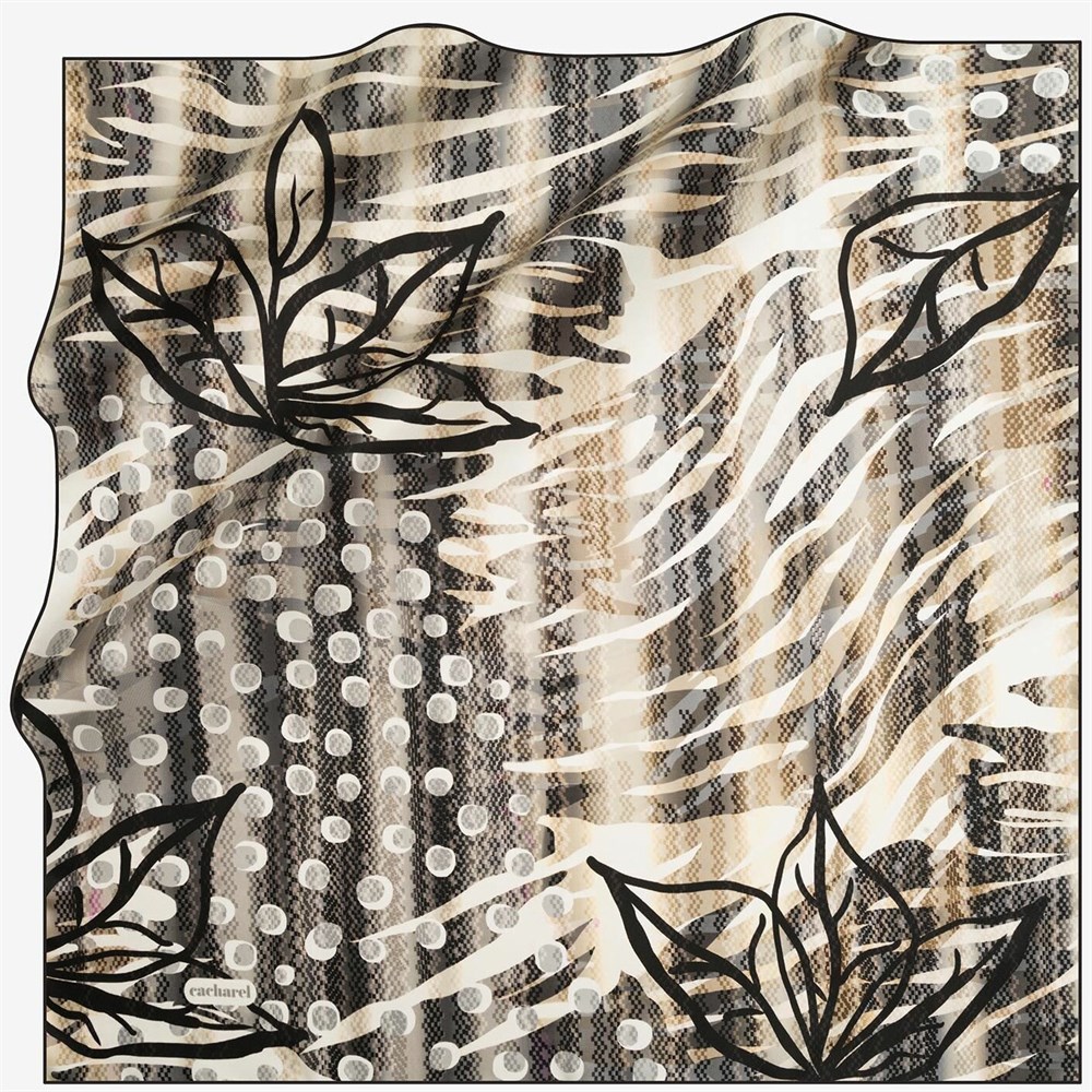 Cacharel Twill İpek Eşarp - 2019 İlkbahar-Yaz  - 7741313-912 - Tivil