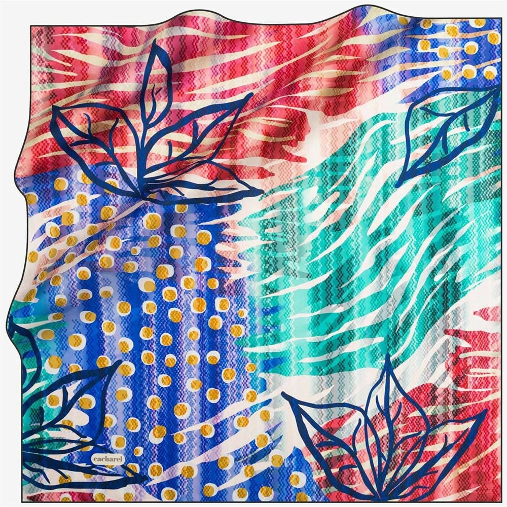 Cacharel Twill İpek Eşarp - 2019 İlkbahar-Yaz  - 7741313-913 - Tivil