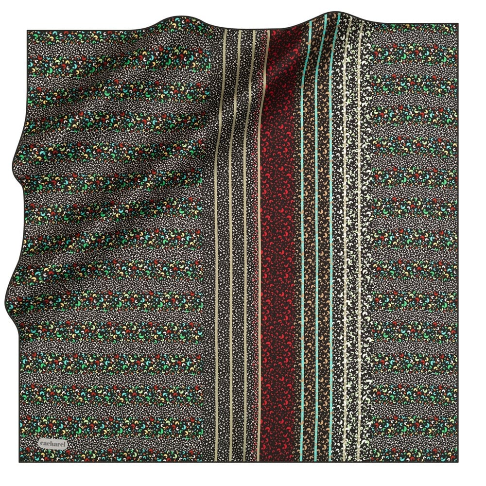Cacharel Twill İpek Eşarp - 2021 İlkbahar-Yaz - 8304313-911 - Tivil