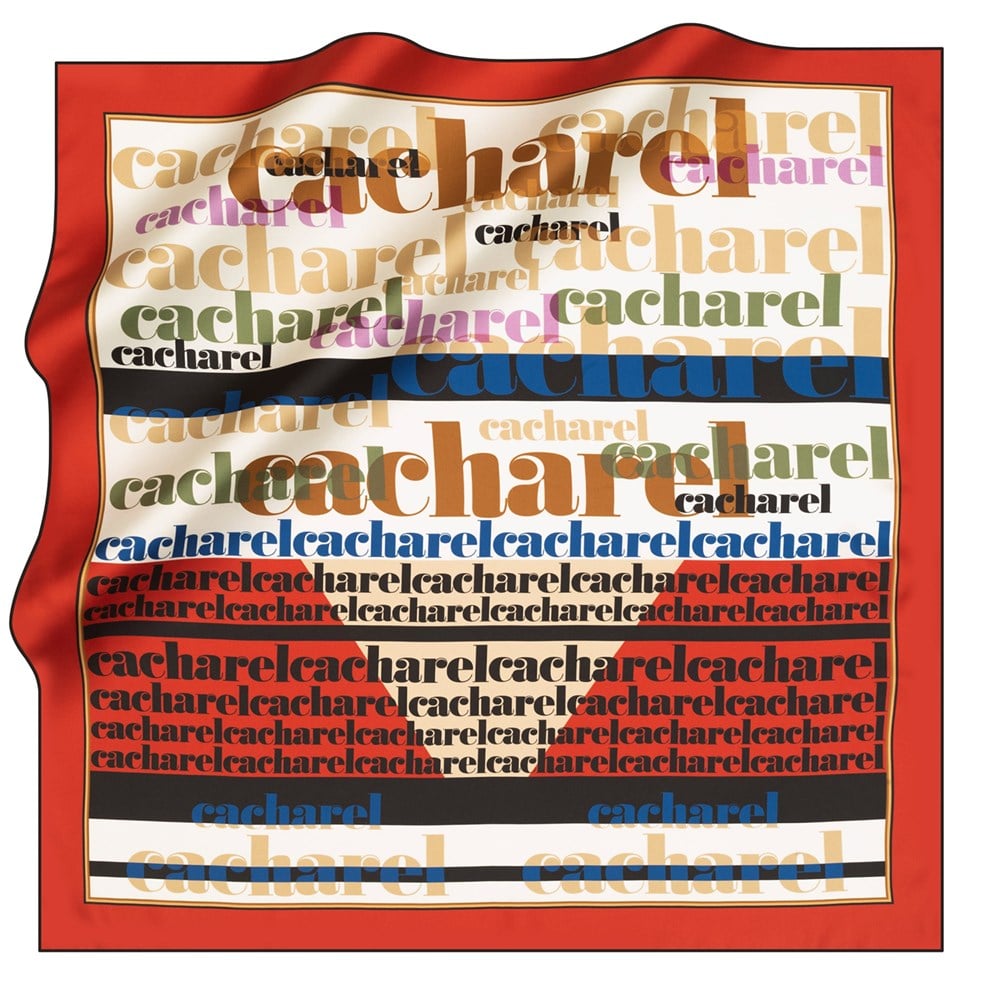 Cacharel Twill İpek Eşarp - 2021 İlkbahar-Yaz - 8225313-915 - Tivil