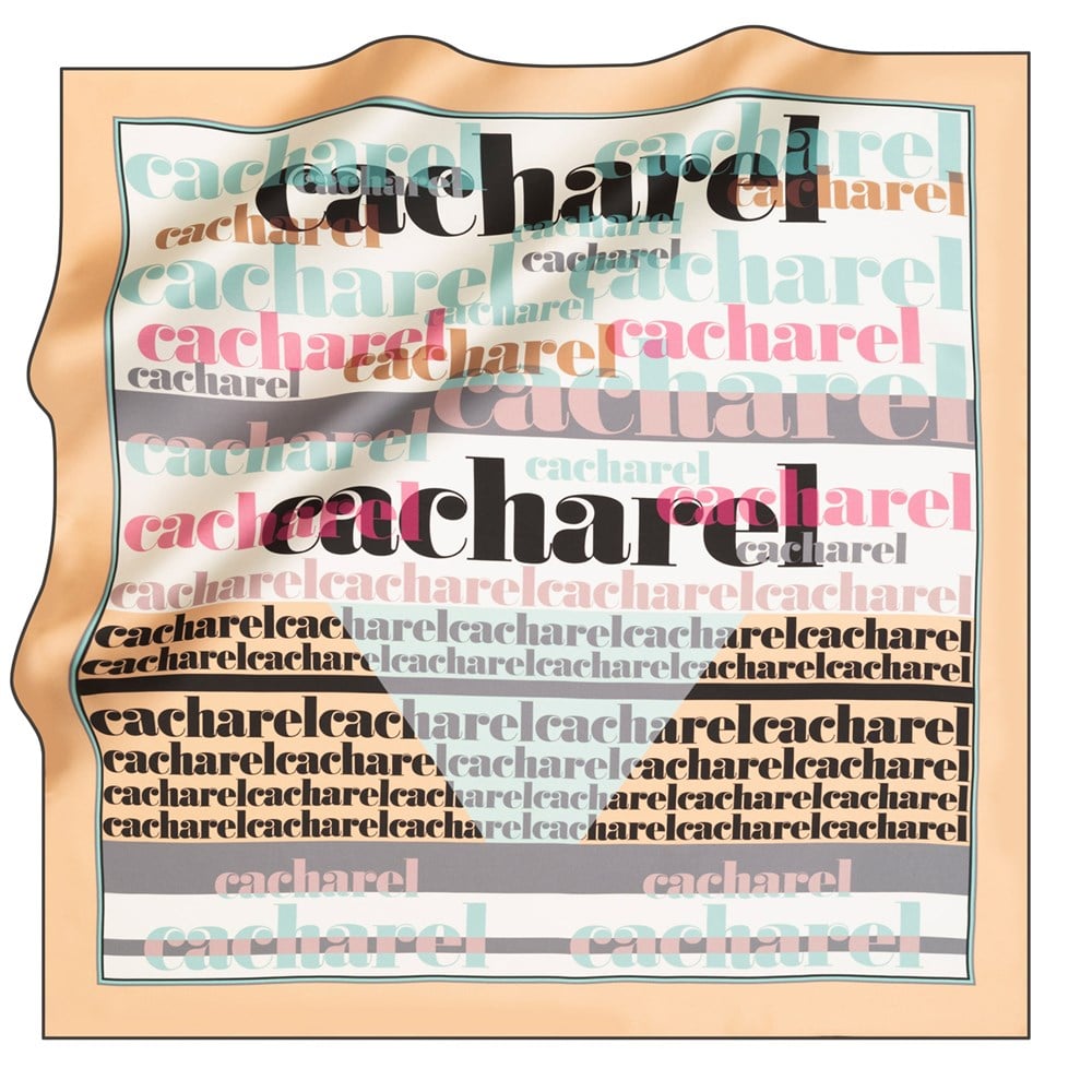 Cacharel Twill İpek Eşarp - 2021 İlkbahar-Yaz - 8225313-913 - Tivil