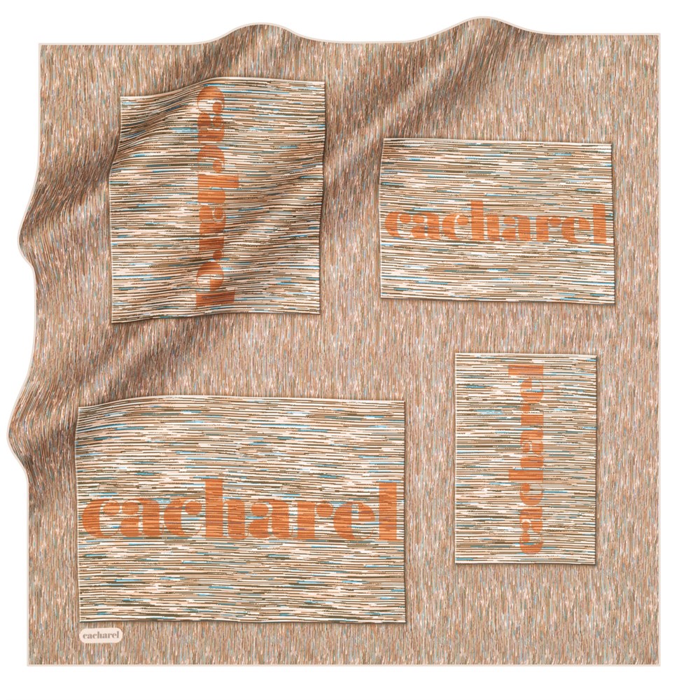 Cacharel Twill İpek Eşarp - 2021 İlkbahar-Yaz - 8224313-962 - Tivil