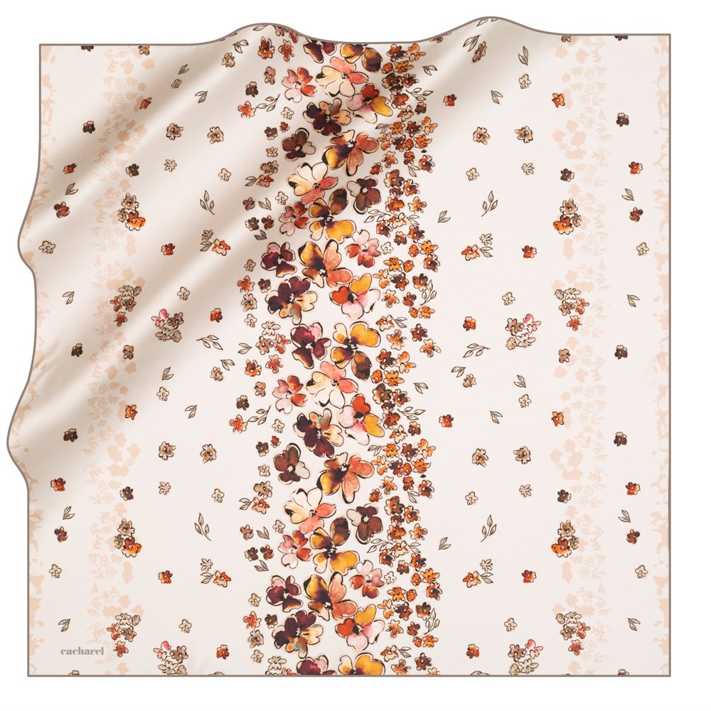 Cacharel Twill İpek Eşarp - 2021 İlkbahar-Yaz - 8302313-931 - Tivil