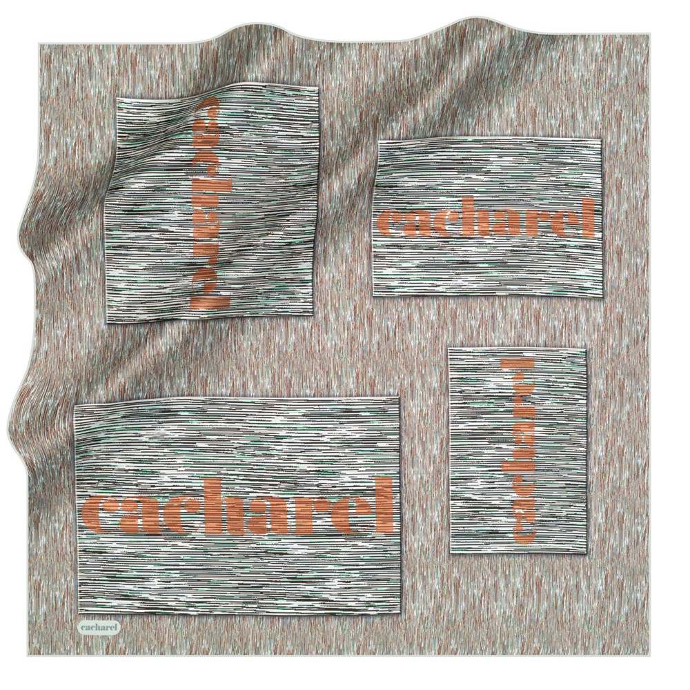 Cacharel Twill İpek Eşarp - 2021 İlkbahar-Yaz - 8224313-952 - Tivil