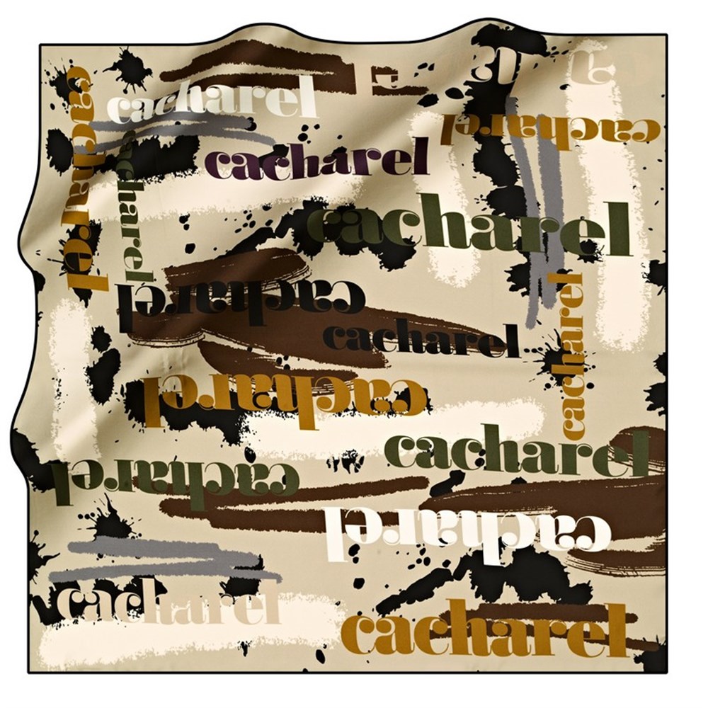 Cacharel Twill İpek Eşarp - 2022/2023 Sonbahar-Kış - 8588313-911 - Tivil