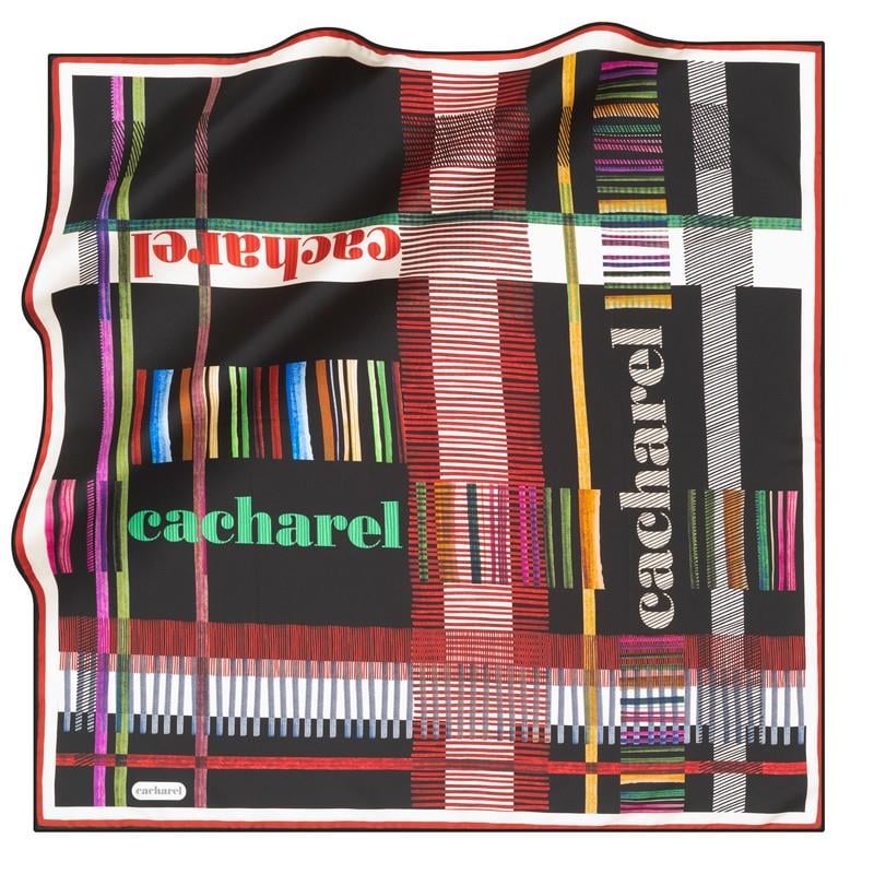 Cacharel Twill İpek Eşarp - 2024 İlkbahar-Yaz - 8848313-913 - Tivil