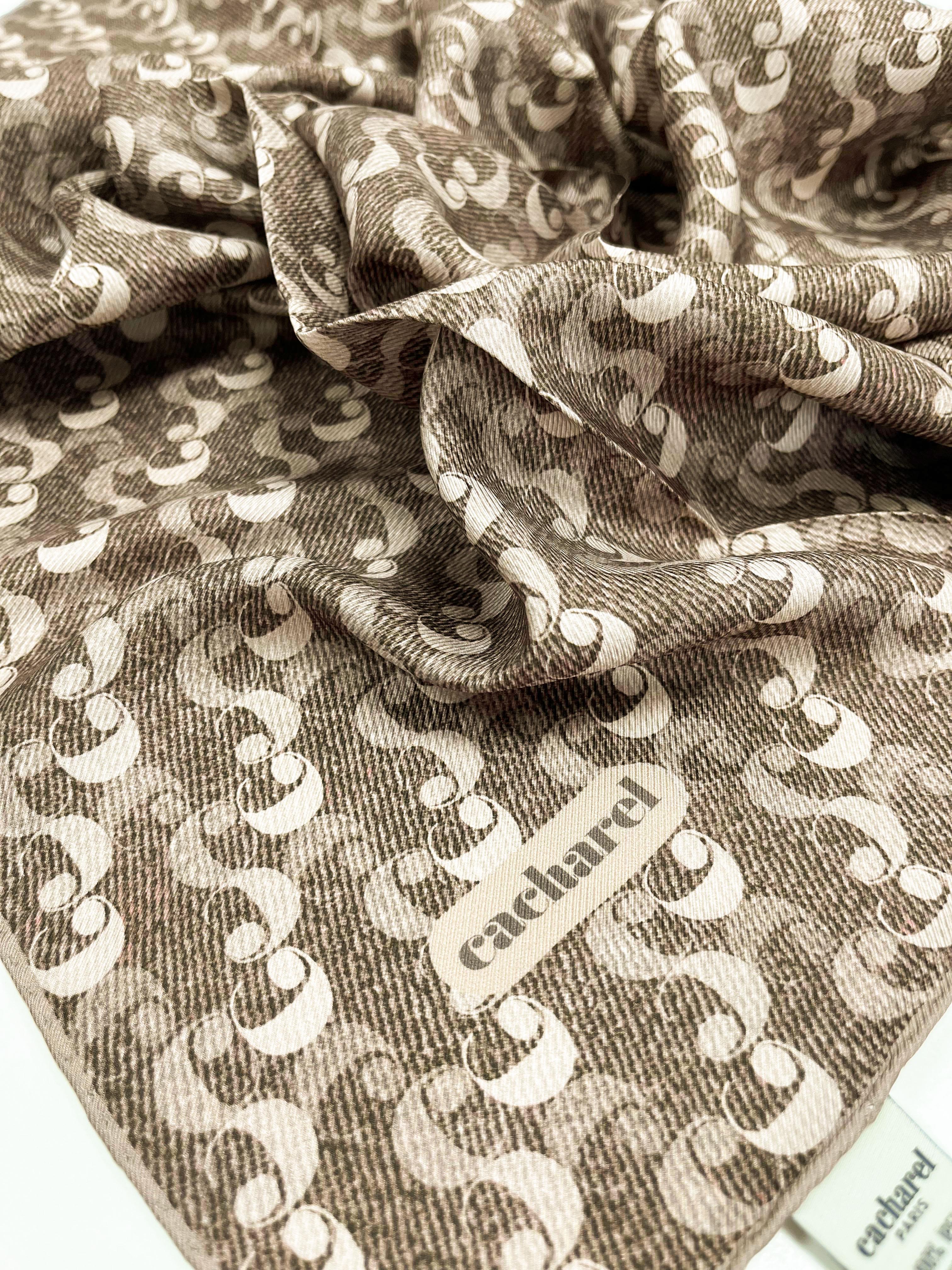 Cacharel Twill İpek Eşarp - 2025 İlkbahar-Yaz - 9005313-931 - Tivil