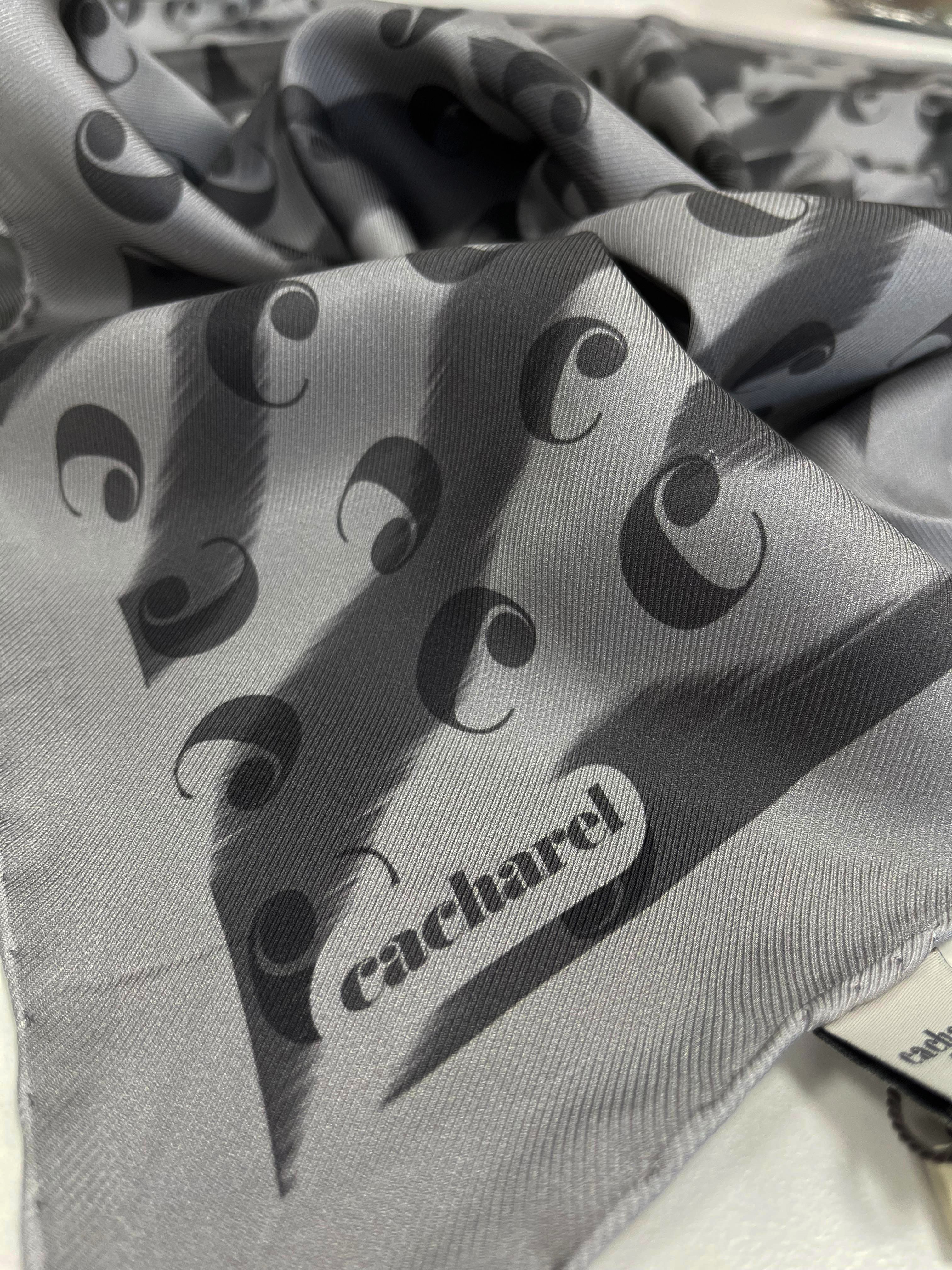 Cacharel Twill İpek Eşarp - 2026 İlkbahar-Yaz - 9150313-971 - Tivil