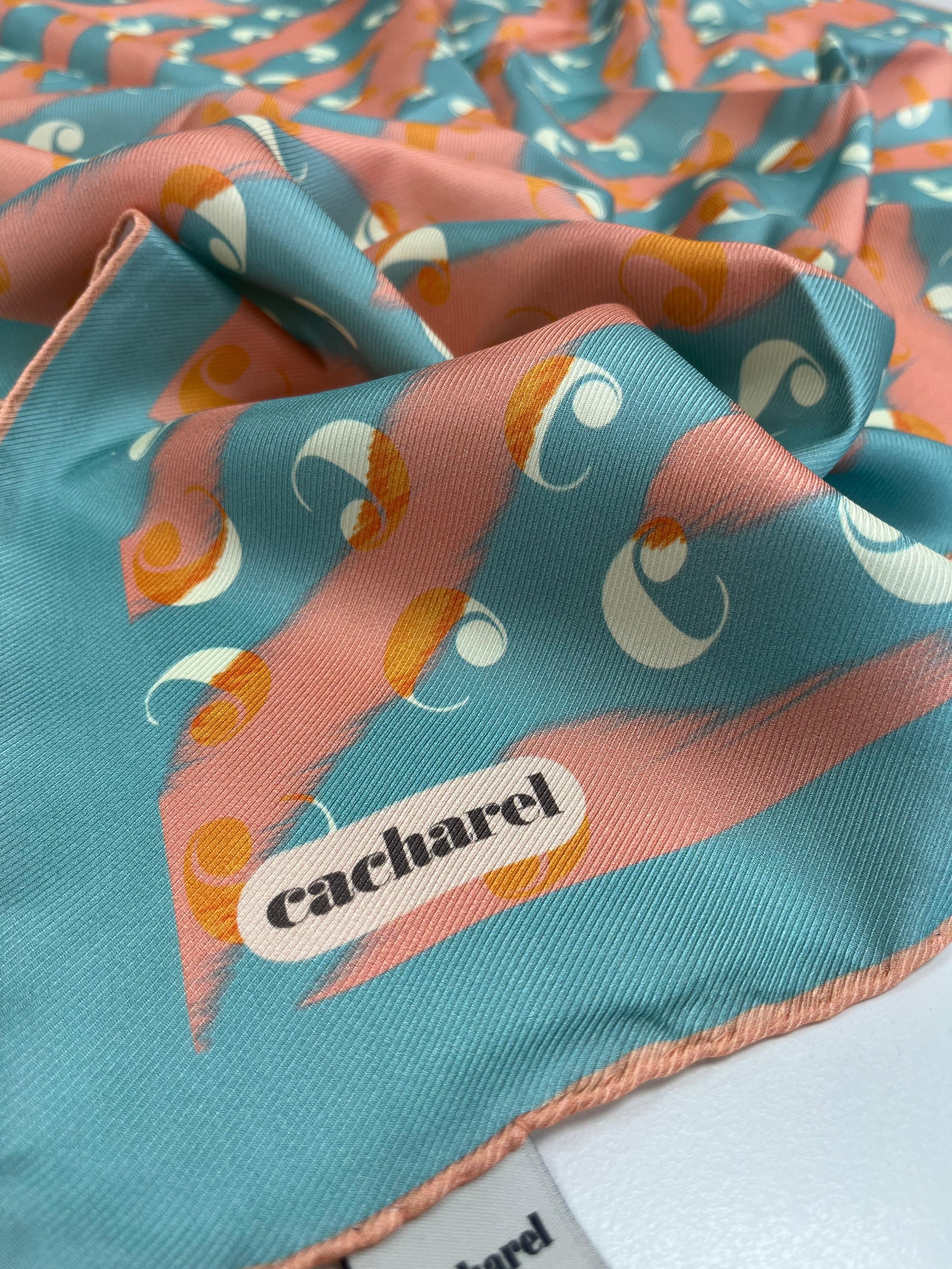 Cacharel Twill İpek Eşarp - 2026 İlkbahar-Yaz - 9150313-962 - Tivil