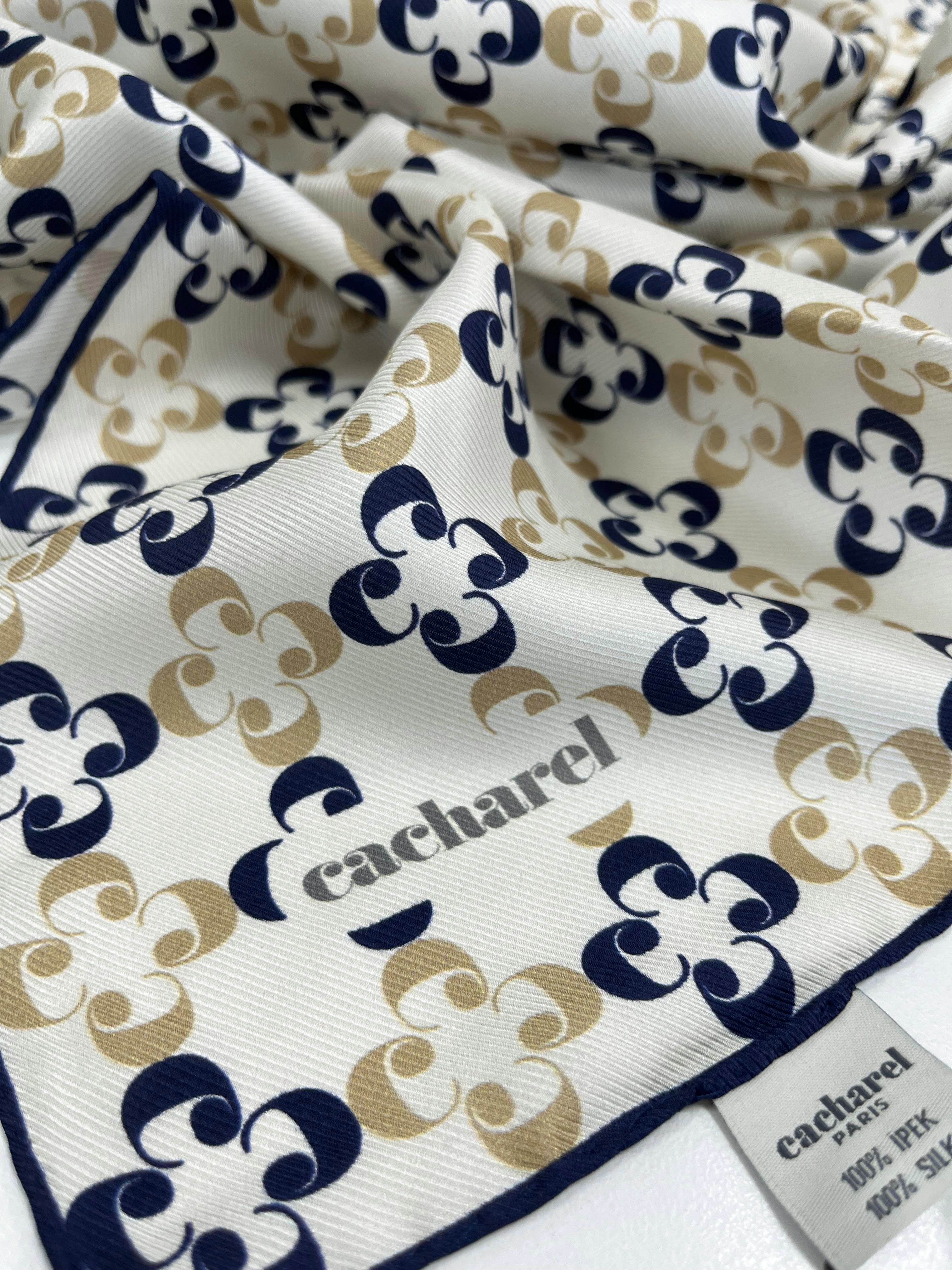 Cacharel Twill İpek Eşarp - 2026 İlkbahar-Yaz - 9139313-922 - Tivil
