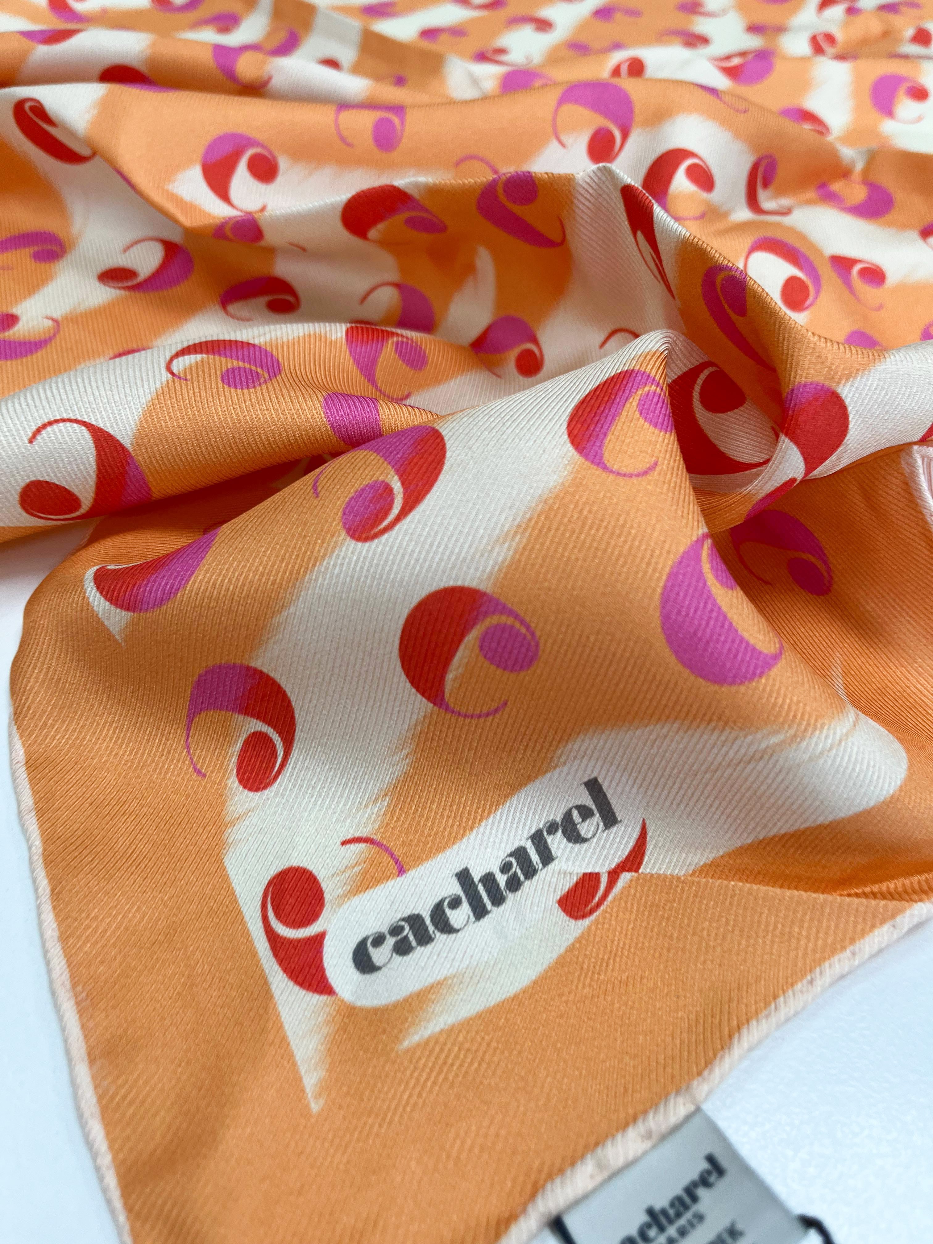 Cacharel Twill İpek Eşarp - 2026 İlkbahar-Yaz - 9150313-963 - Tivil