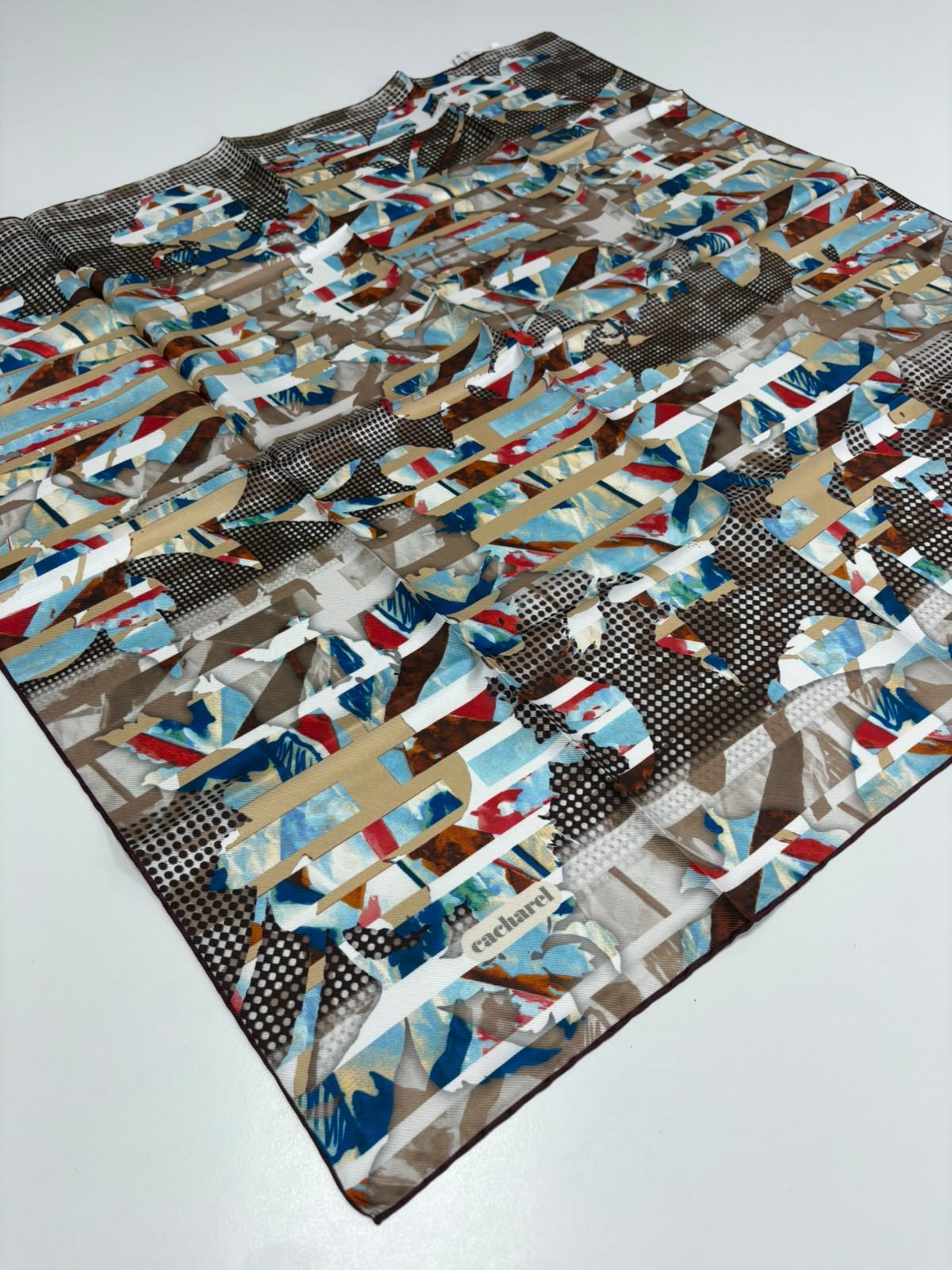 Cacharel Twill Silk Scarf - 7710313-941