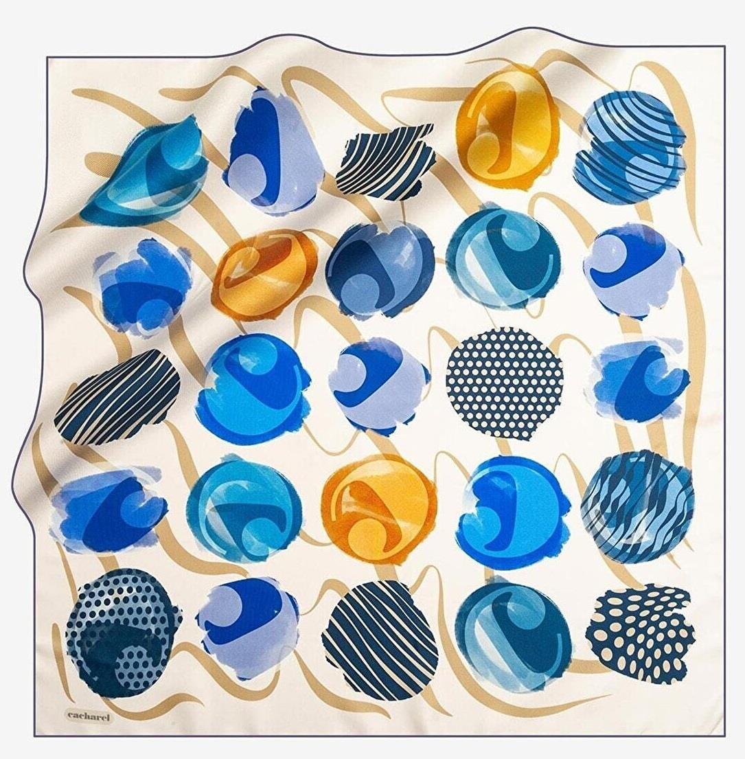 Cacharel Twill Silk Scarf - 7788313-923 - Twill