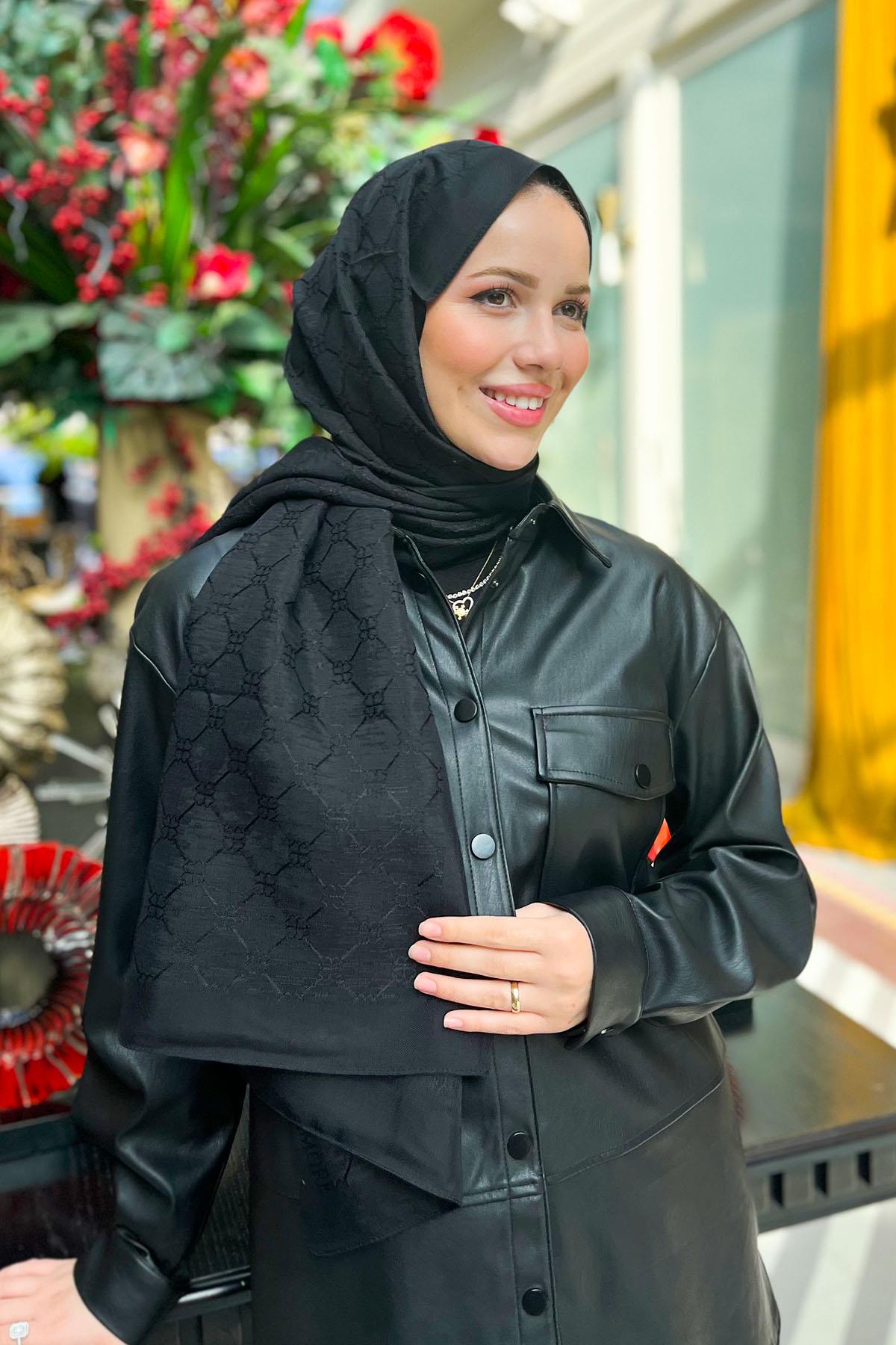 Evermore Yonca Şal - EV11 - Siyah