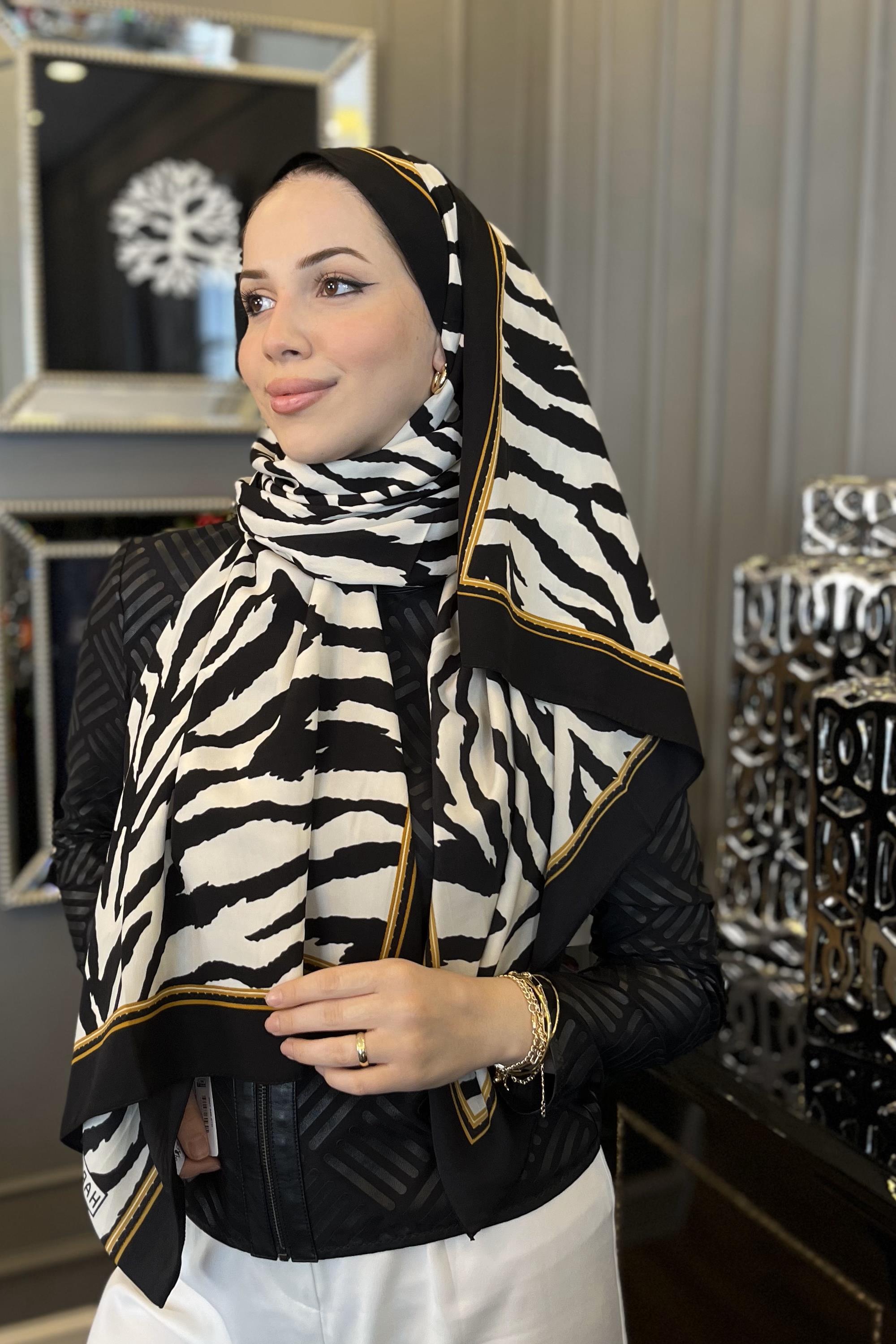 İpek Sultan Medine İpeği Şal Zebra Desen - 2001-460