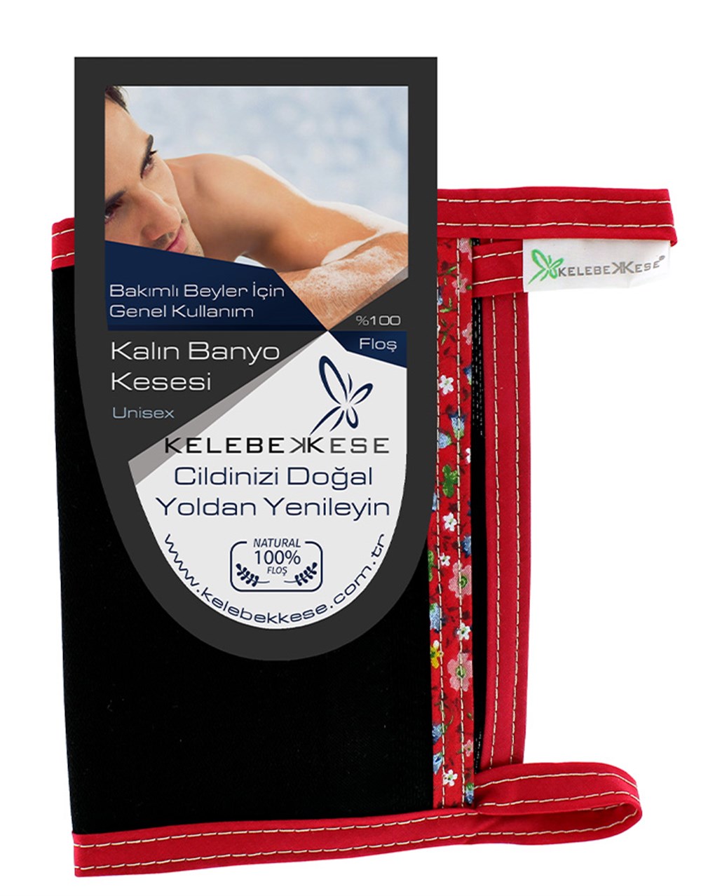 Kelebek Kese Kalın Banyo Kesesi Unisex