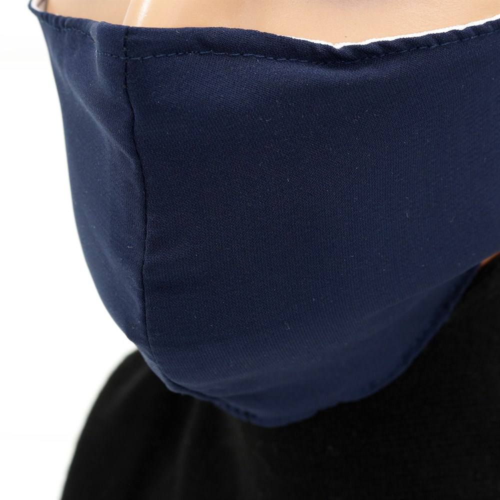 Medine İpeği Yıkanabilir Maske - Derin Lacivert