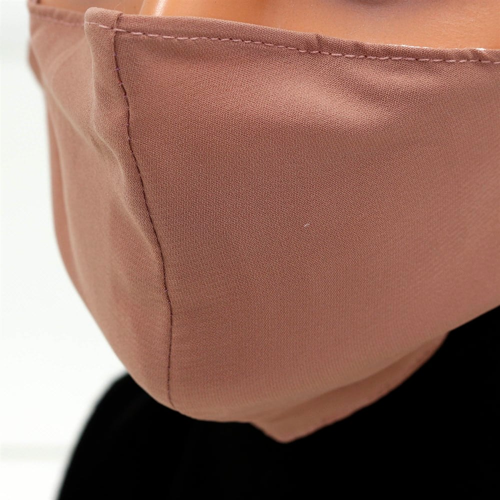 Medine İpeği Yıkanabilir Maske - Gül Kurusu