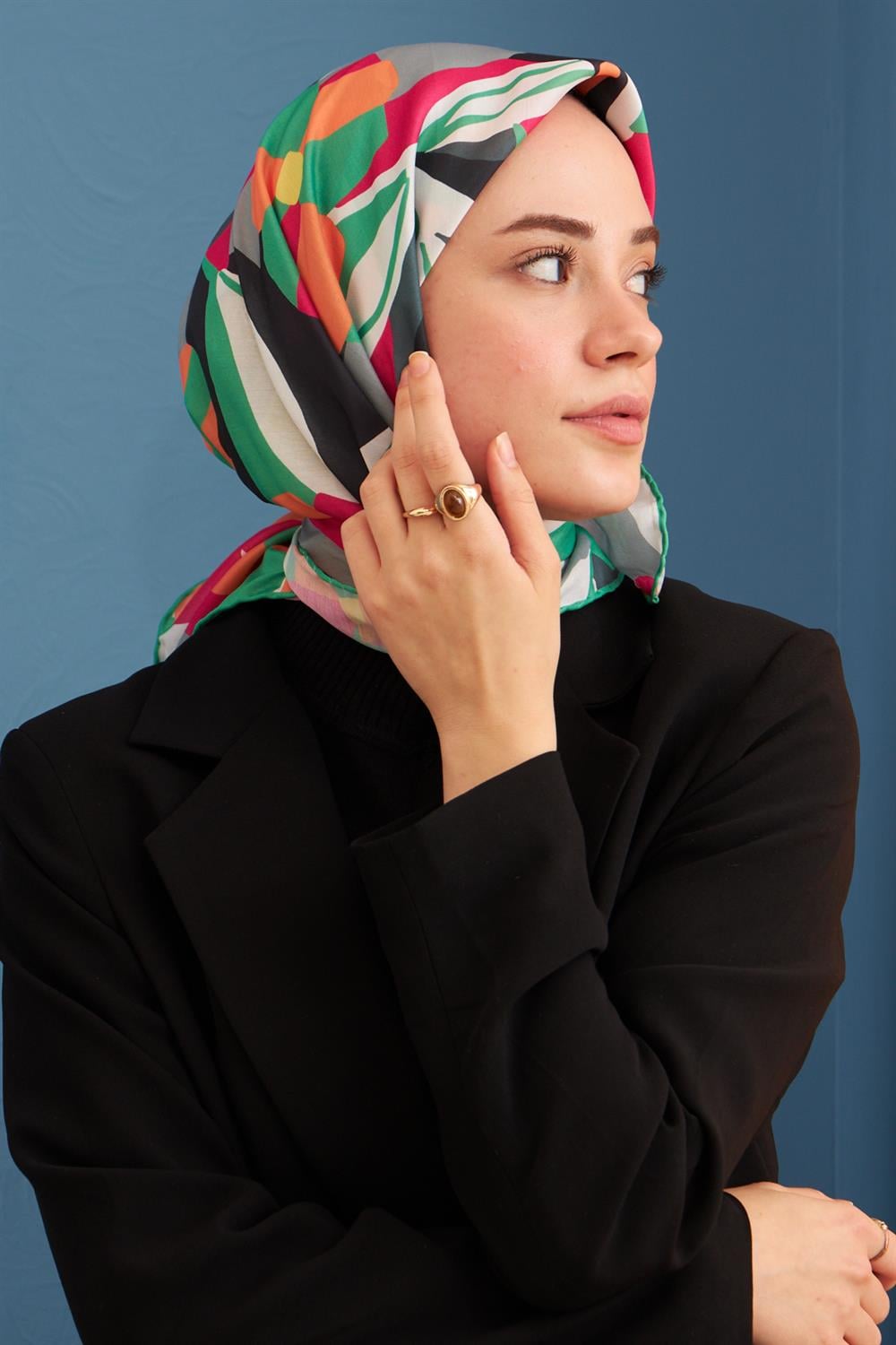 Pamuk Eşarp - İpekhan Daphne Modeli  - SEIHE1108-09