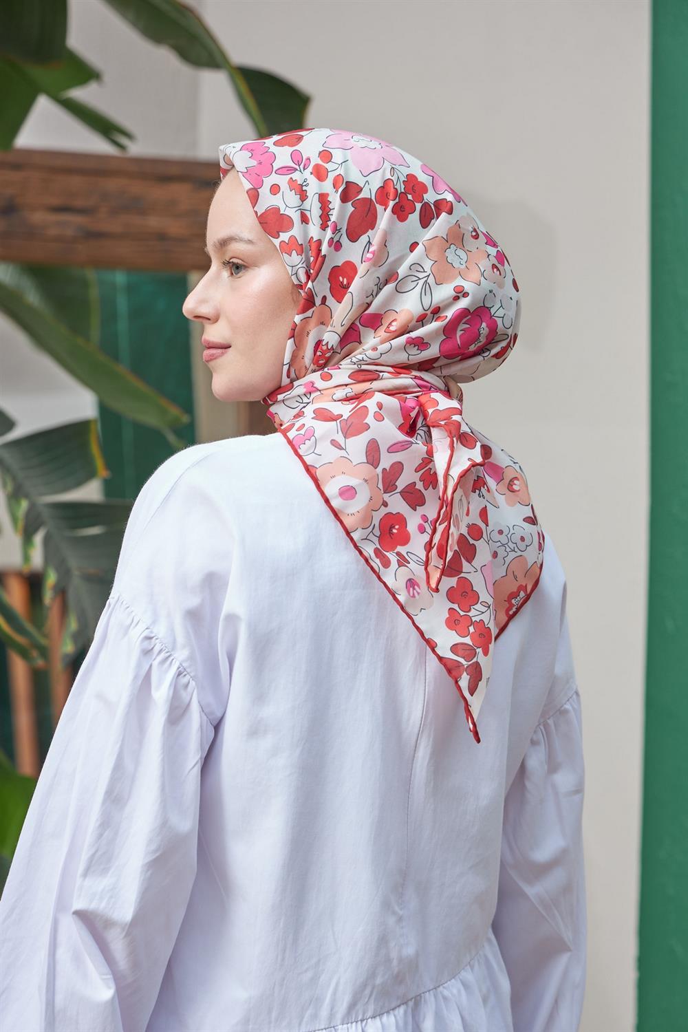 Pamuk Eşarp - İpekhan Nergis Modeli  - SEIHE1092-02