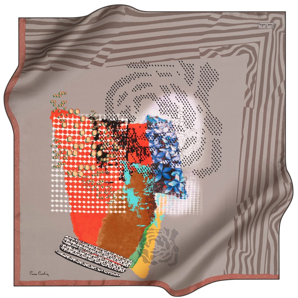 Pierre Cardin Silk Scarf - 2021 Spring-Summer - 8275230-371 - Satin