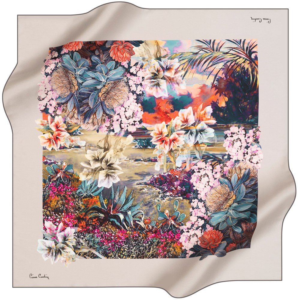 Pierre Cardin Silk Scarf - 2021 Spring-Summer - 8279438-972 - Twill