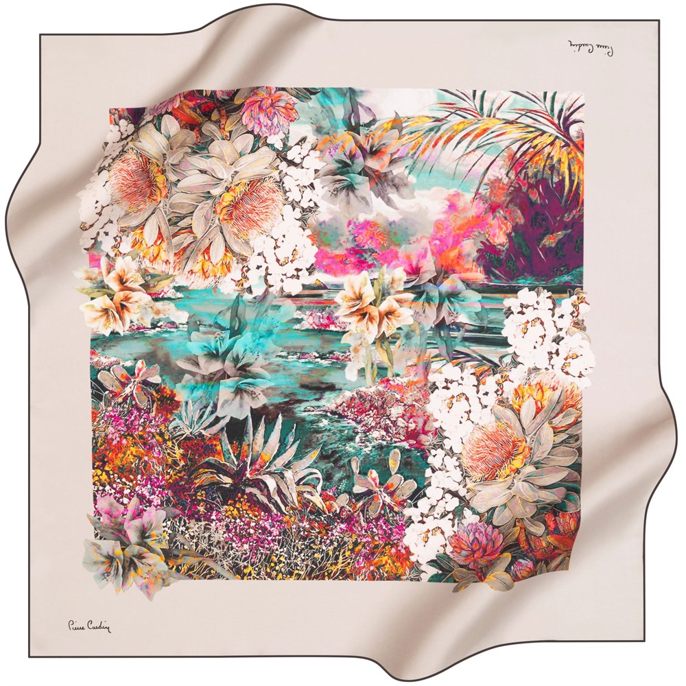 Pierre Cardin Silk Scarf - 2021 Spring-Summer - 8279438-931 - Twill