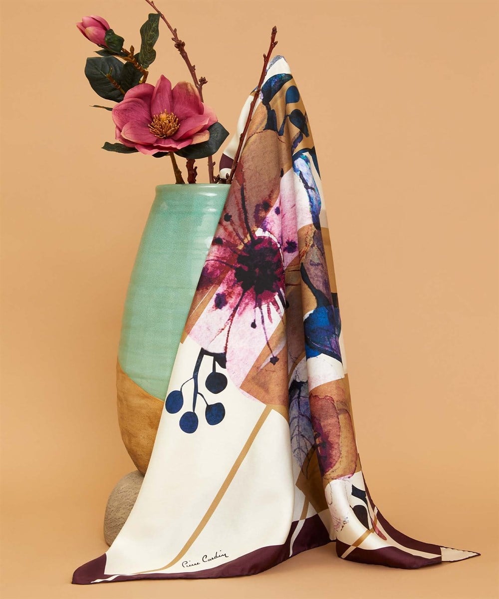 Pierre Cardin Silk Scarf - 8035438-941 - Twill