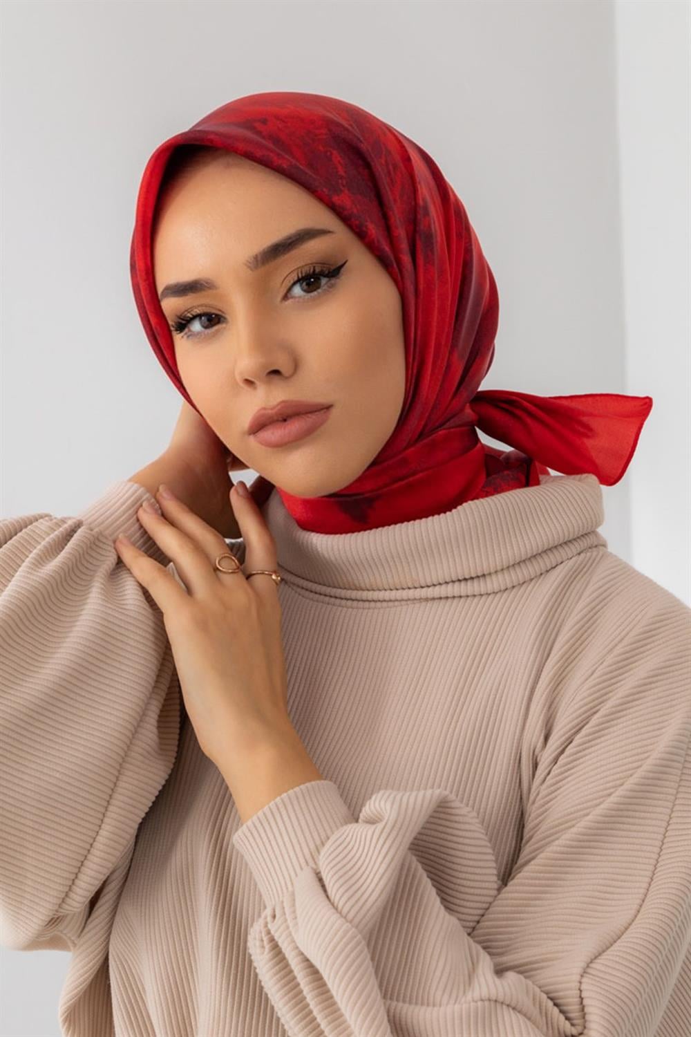 Silk Home Shiny Eşarp - 75002-01 - Kırmızı