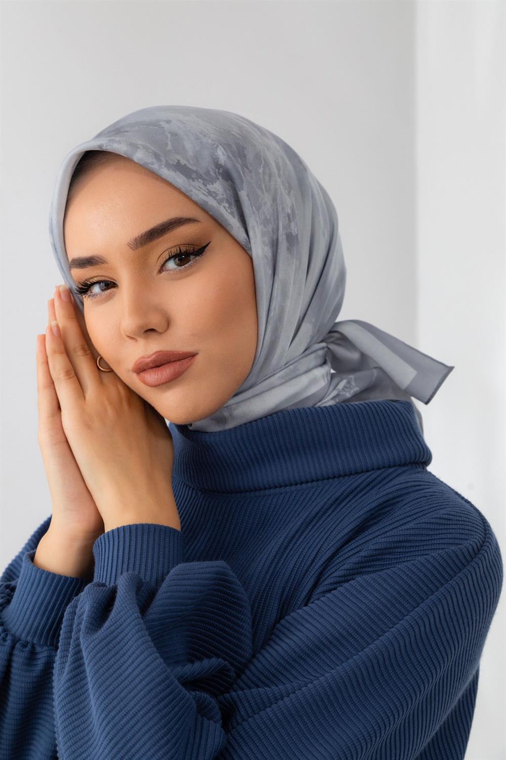 Silk Home Shiny Eşarp - 75002-16 - Gümüş