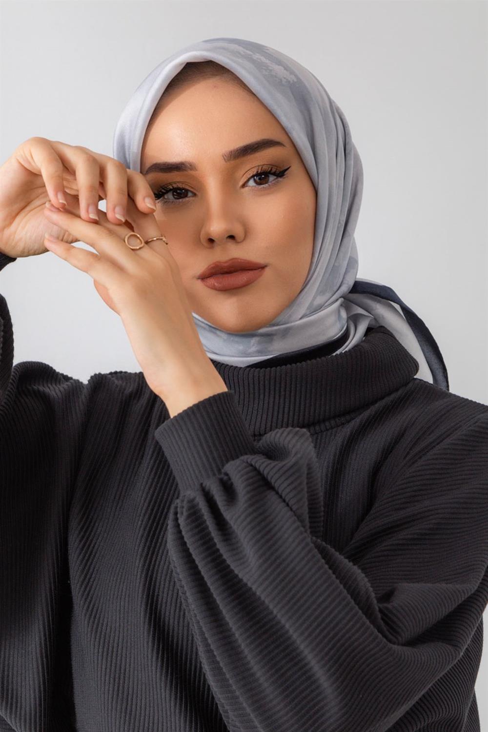 Silk Home Shiny Eşarp - 75002-17 - Gri